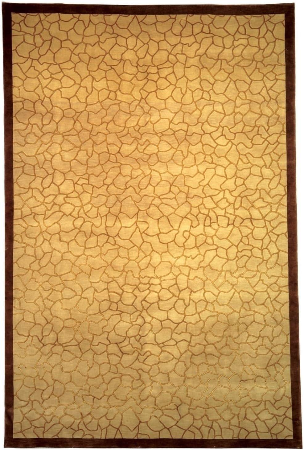 Ipswich Hand Knotted Silk & Wool Pile Abstract Rug