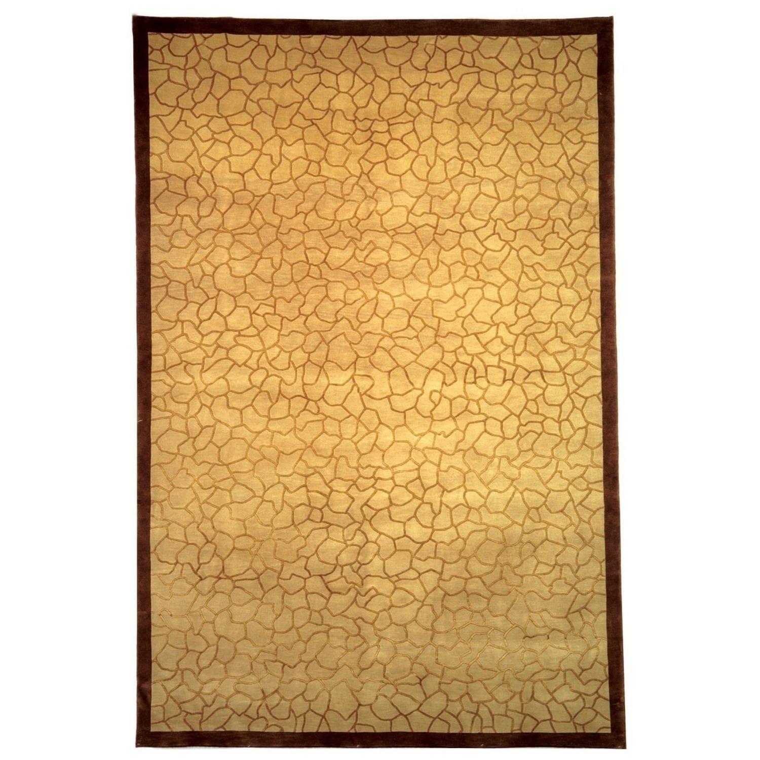 Ipswich Hand Knotted Silk & Wool Pile Abstract Rug