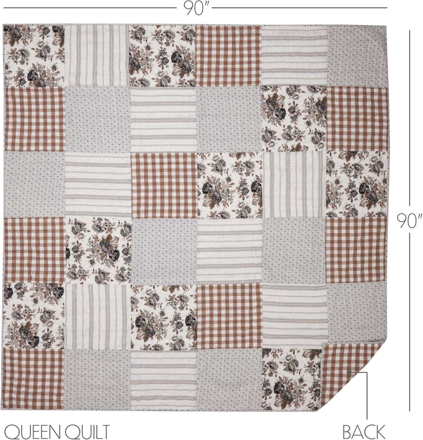 Annie Portabella Floral Patch Queen Quilt 90Wx90L