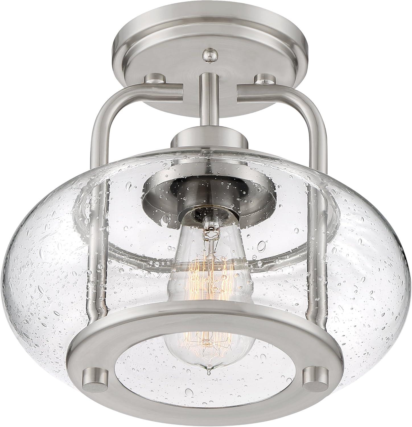 Quoizel Lighting Trilogy 1 - Light Semi-Flush Mount in  Brushed Nickel