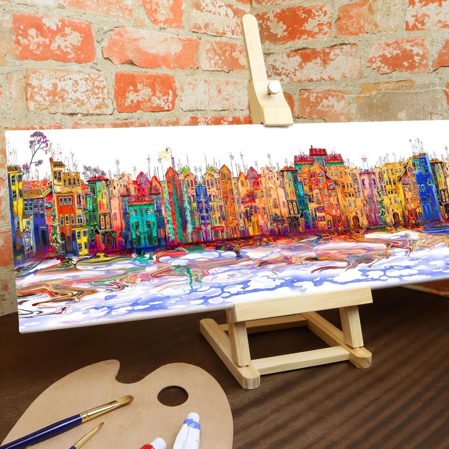 Art Advantage Artist Canvas Visual Edge 8x24, Stretched Canvas for Painting, Blank Canvas for Acrylics & Oils, Canvases for Artists, Professional Pre-Stretched Canvas