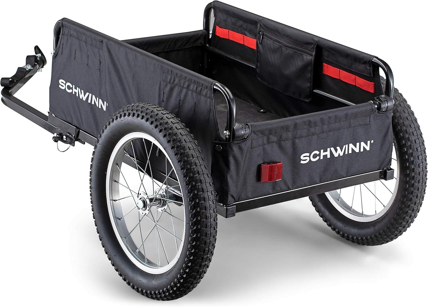 Schwinn Porter Two-Wheel Bicycle Cargo Trailer, Black