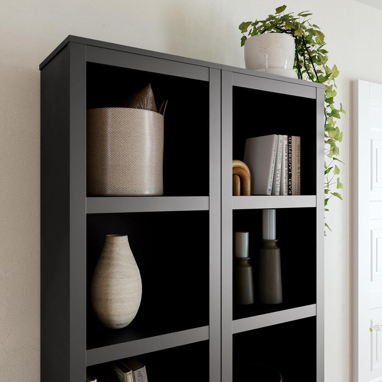 Prepac Tall 6-Shelf Bookcase, Drifted Gray