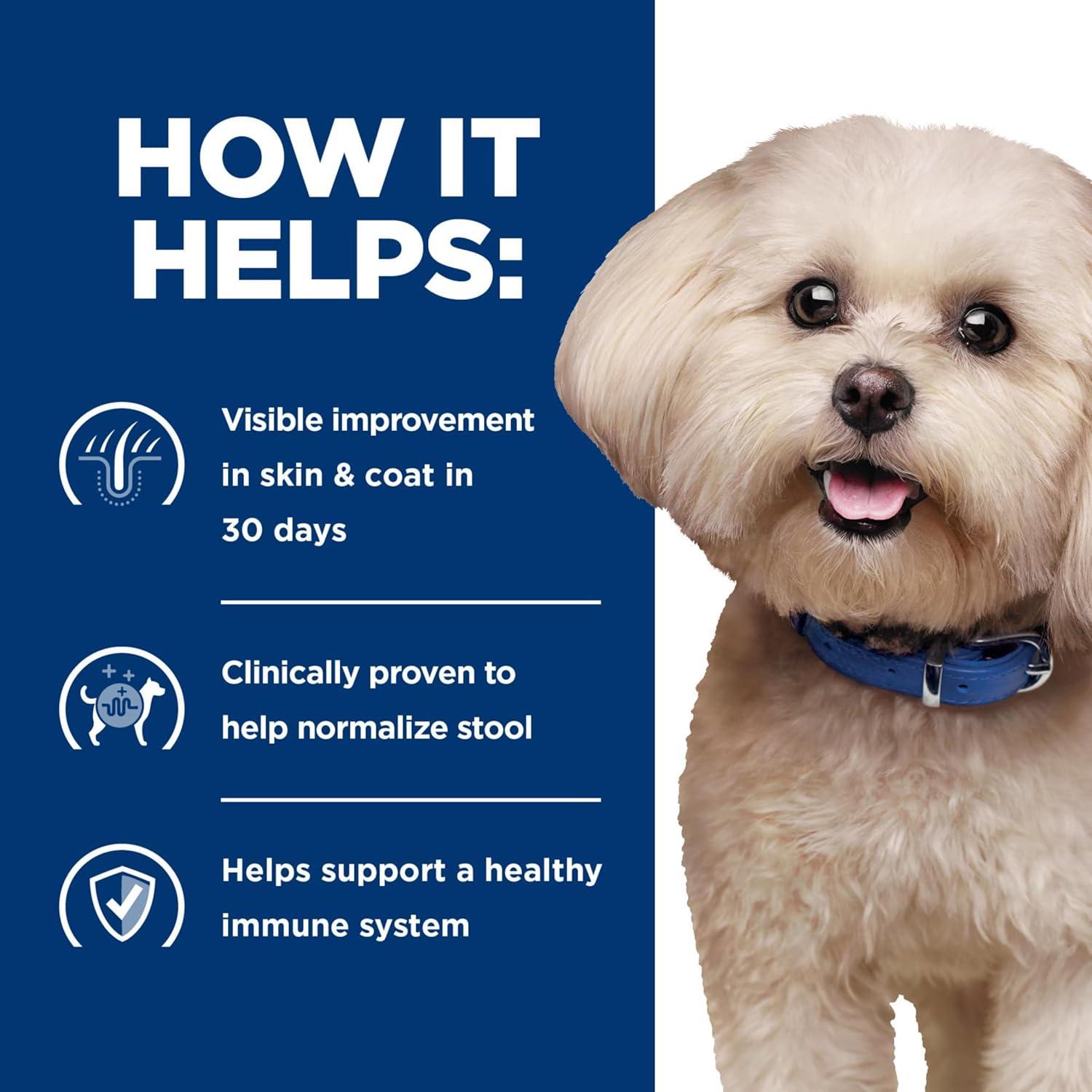 Hill's Prescription Diet z/d Skin/Food Sensitivities Small Bites Dry Dog Food, Veterinary Diet, 7 lb. Bag
