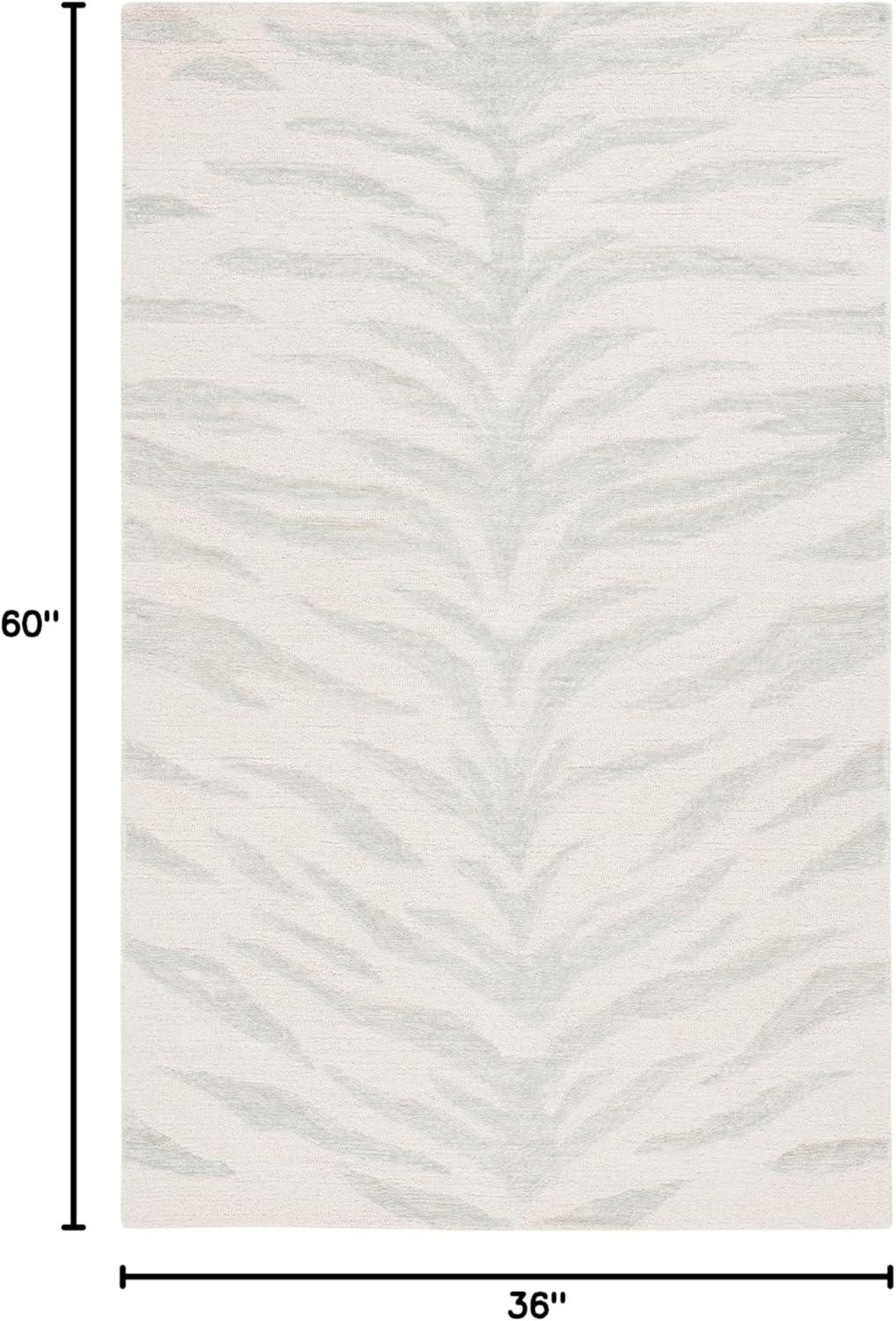 Ebony EBN603 Hand Tufted Indoor Accent Rug - Green/Ivory - 3'x5' - Safavieh