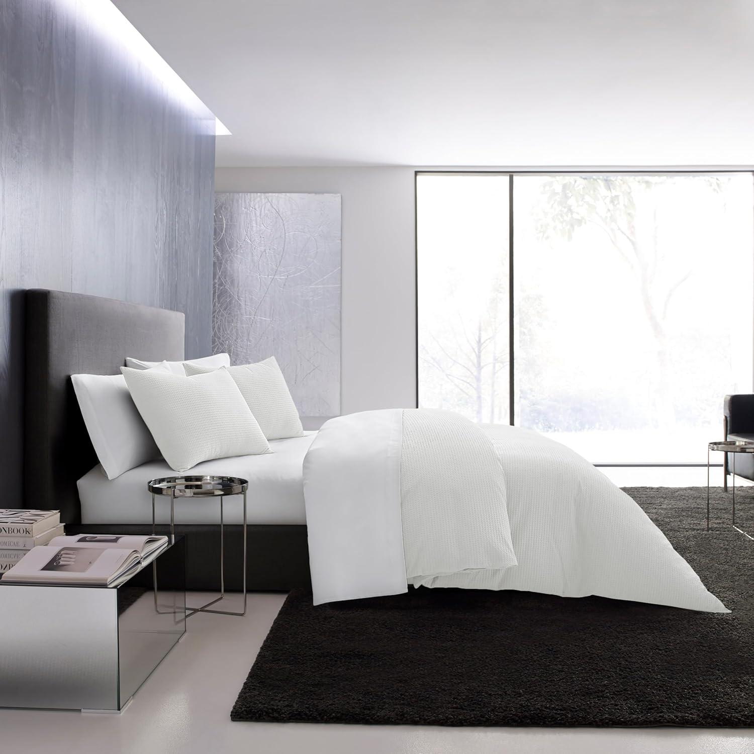 Vera Wang Vera Wang Waffle Pique Solid Cotton Comforter Set