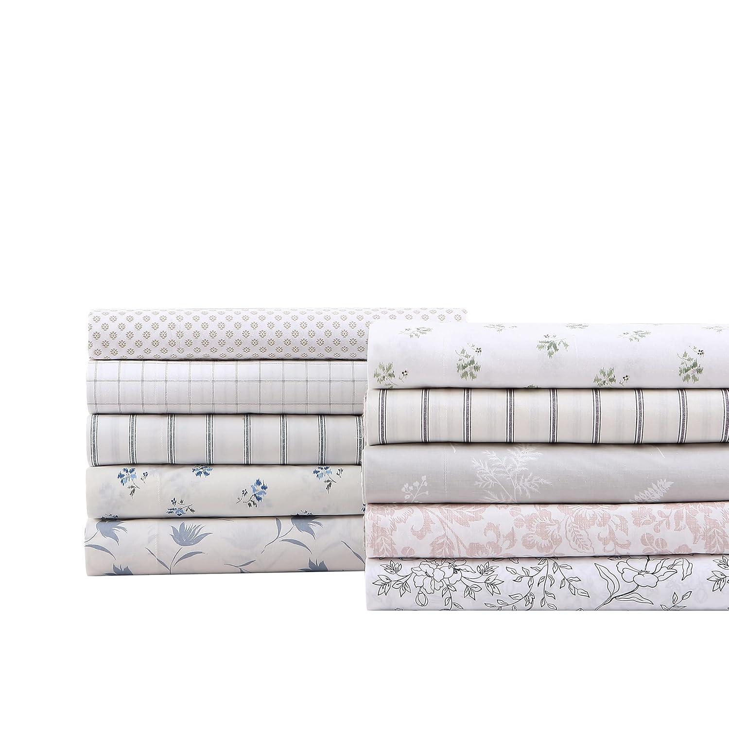 Stone Cottage Bedding Hawley 200 Thread Count Floral 100% Cotton Percale Sheet Set