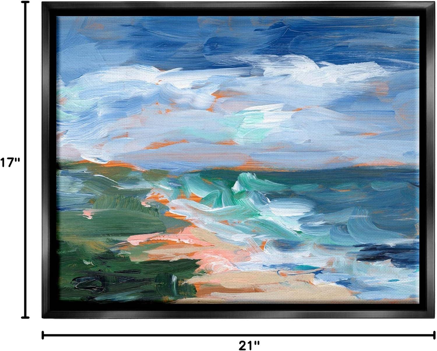 " Crashing Beach Waves " by Ethan Harper Painting Print