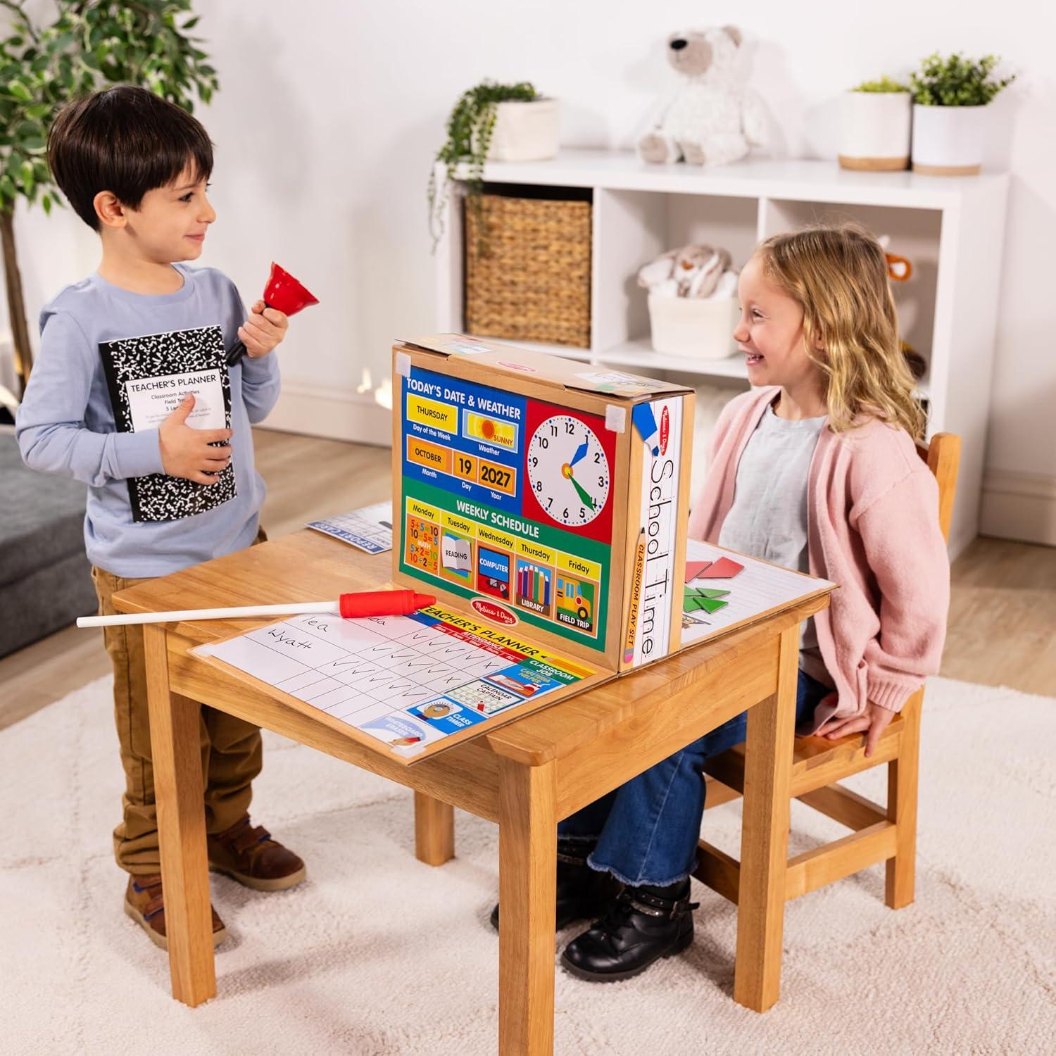 Interactive Classroom Play Set with Write-On Boards and Accessories