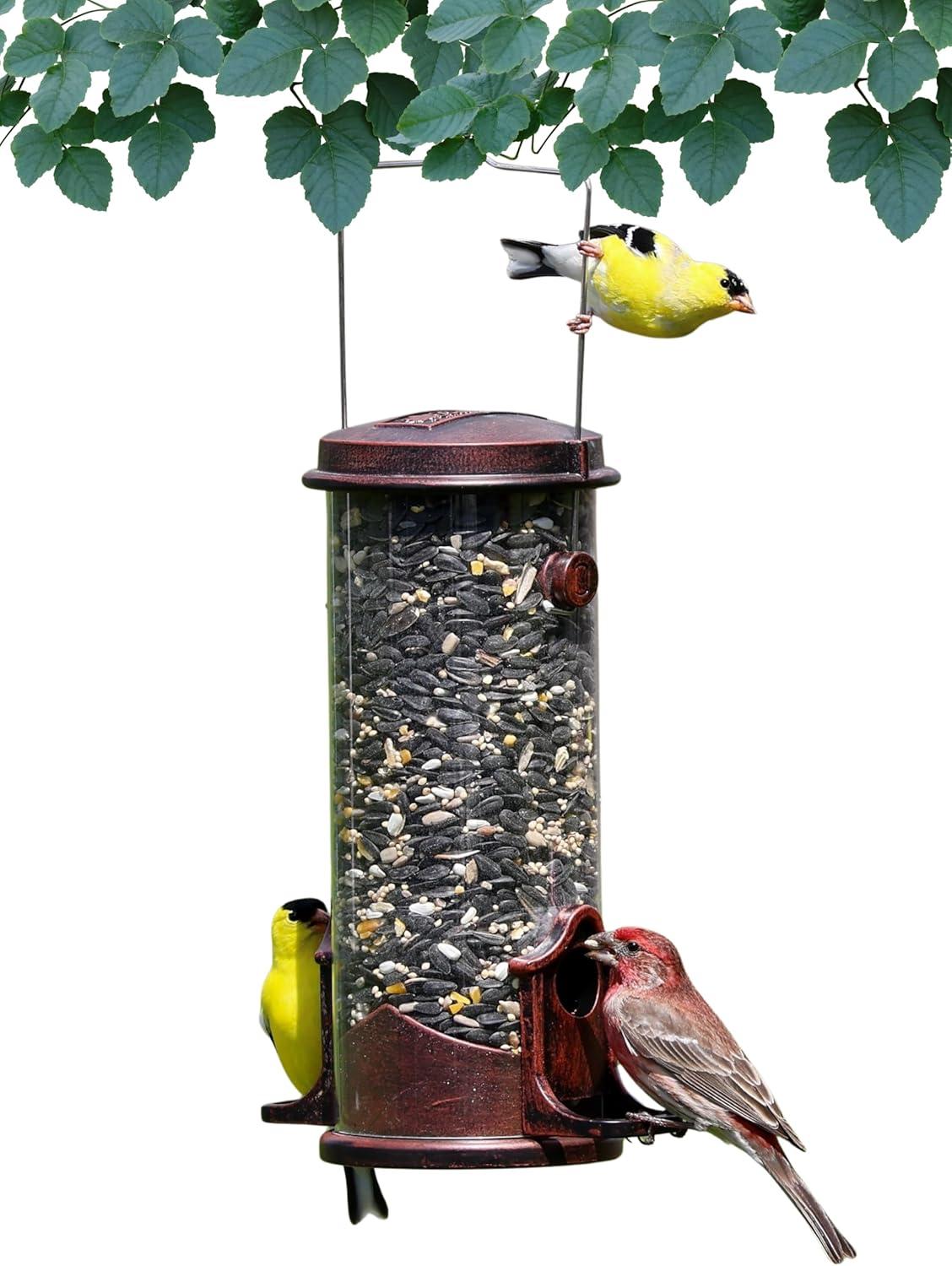 Clear Acrylic Surface Mount Bird Seed Tray with Drainage Holes