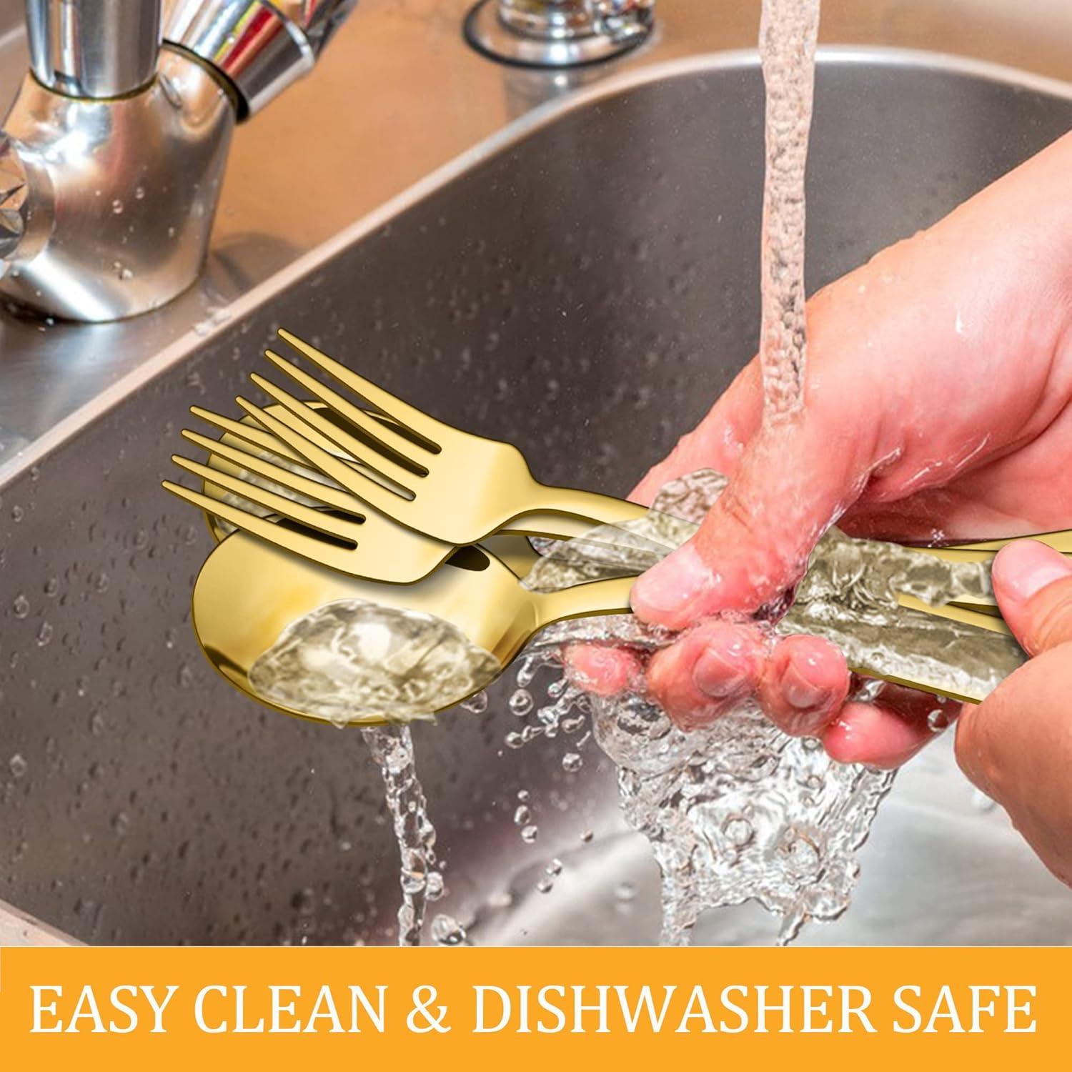 8-Piece Stainless Steel Serving Utensils Set - Includes Spoons, Forks, Tongs, Ideal For Weddings, Buffets, And Daily Use (Set of 8)