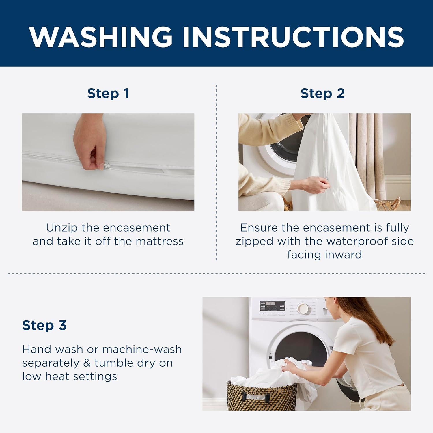 Bedsure Bedsure Waterproof Zippered Mattress Protector