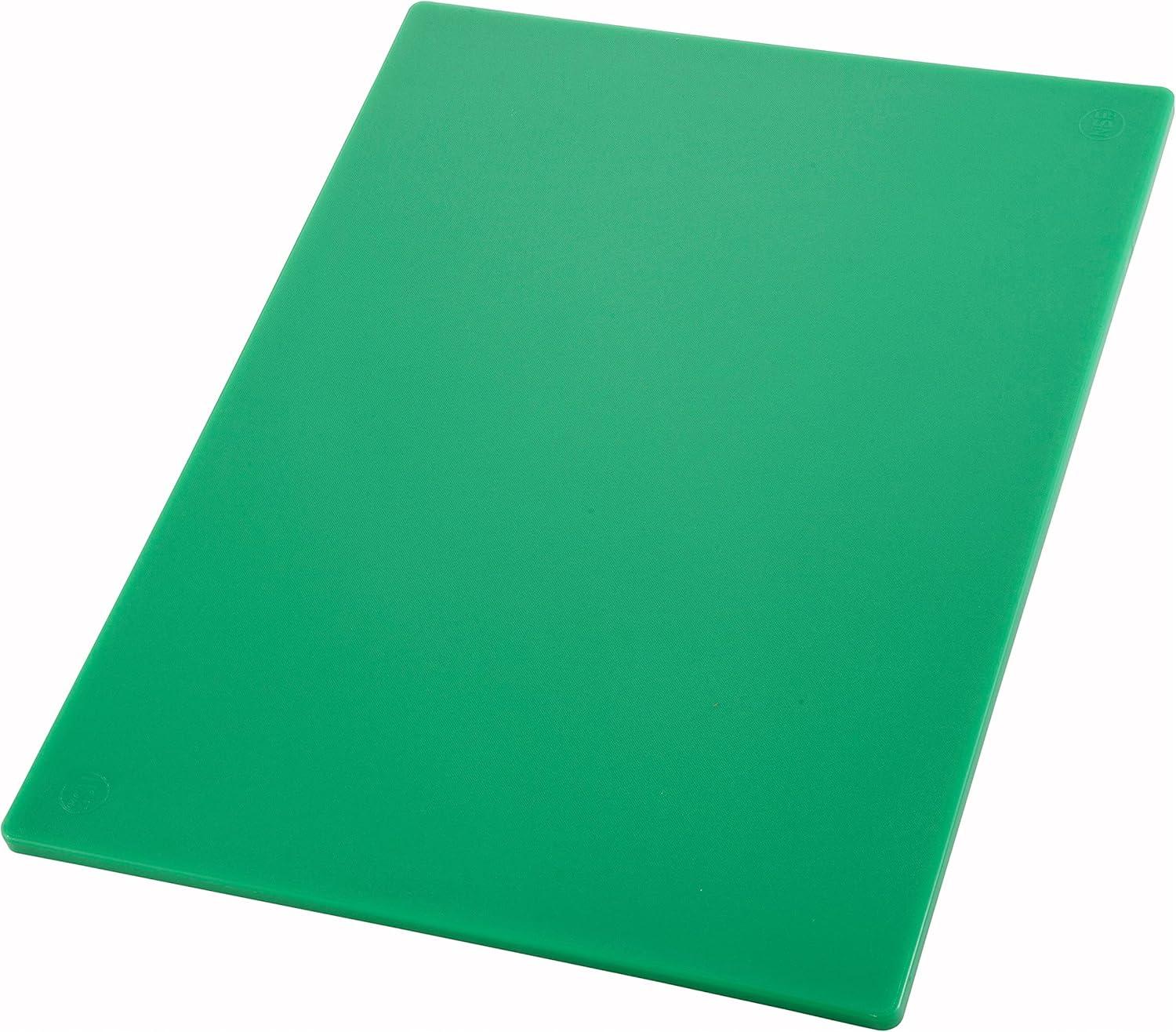 Green Rectangular 18" x 12" Plastic Cutting Board