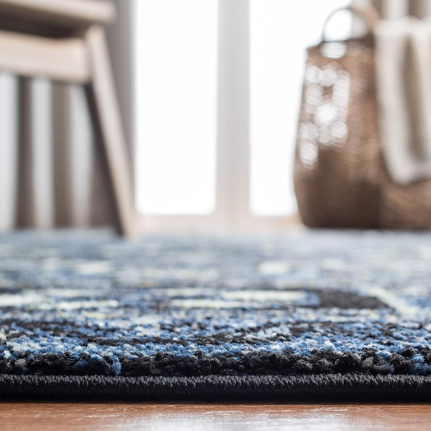 Vintage Hamadan VTH211 Power Loomed Indoor Area Rug - Blue/Grey - 5'3"x7'6" - Safavieh