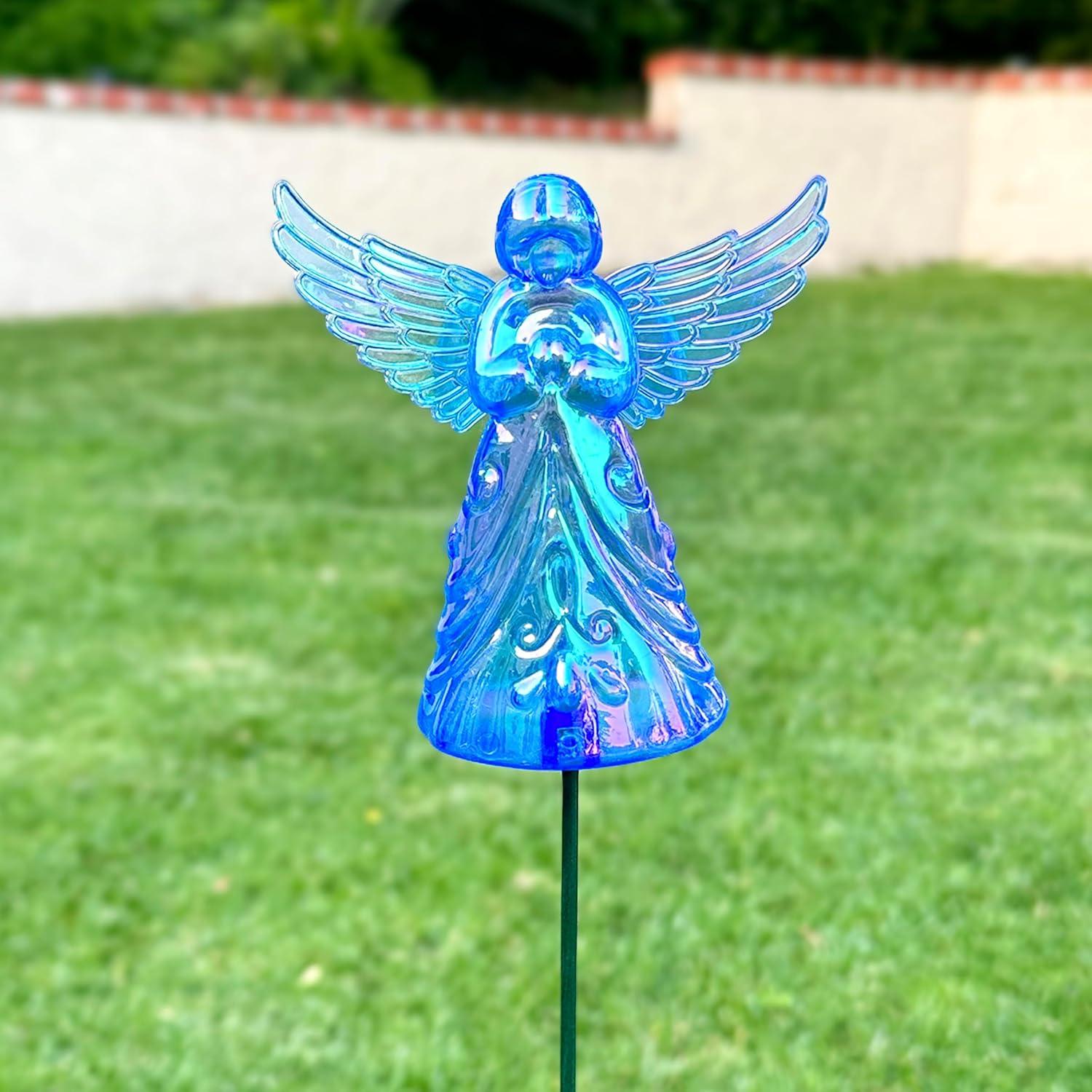 Exhart Exhart 2 Piece Angel WindyWing Garden Stakes, 4.5 by 30 Inches (Set of 2)