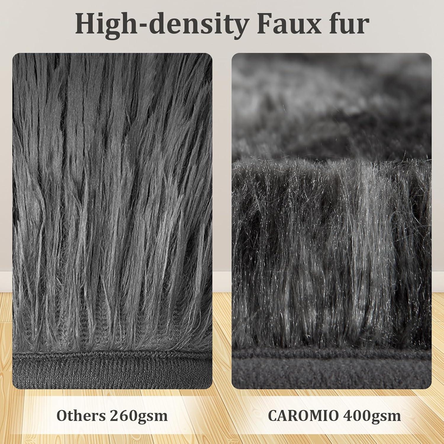 Large Shag Rug 6 x 9 for Living Room, Fluffy Blush Pink Area Rug for Girls Kids Bedroom, Soft Fuzzy Plush Throw Carpet, Non Slip Modern Indoor Shaggy Rug for Home Decor Aesthetic