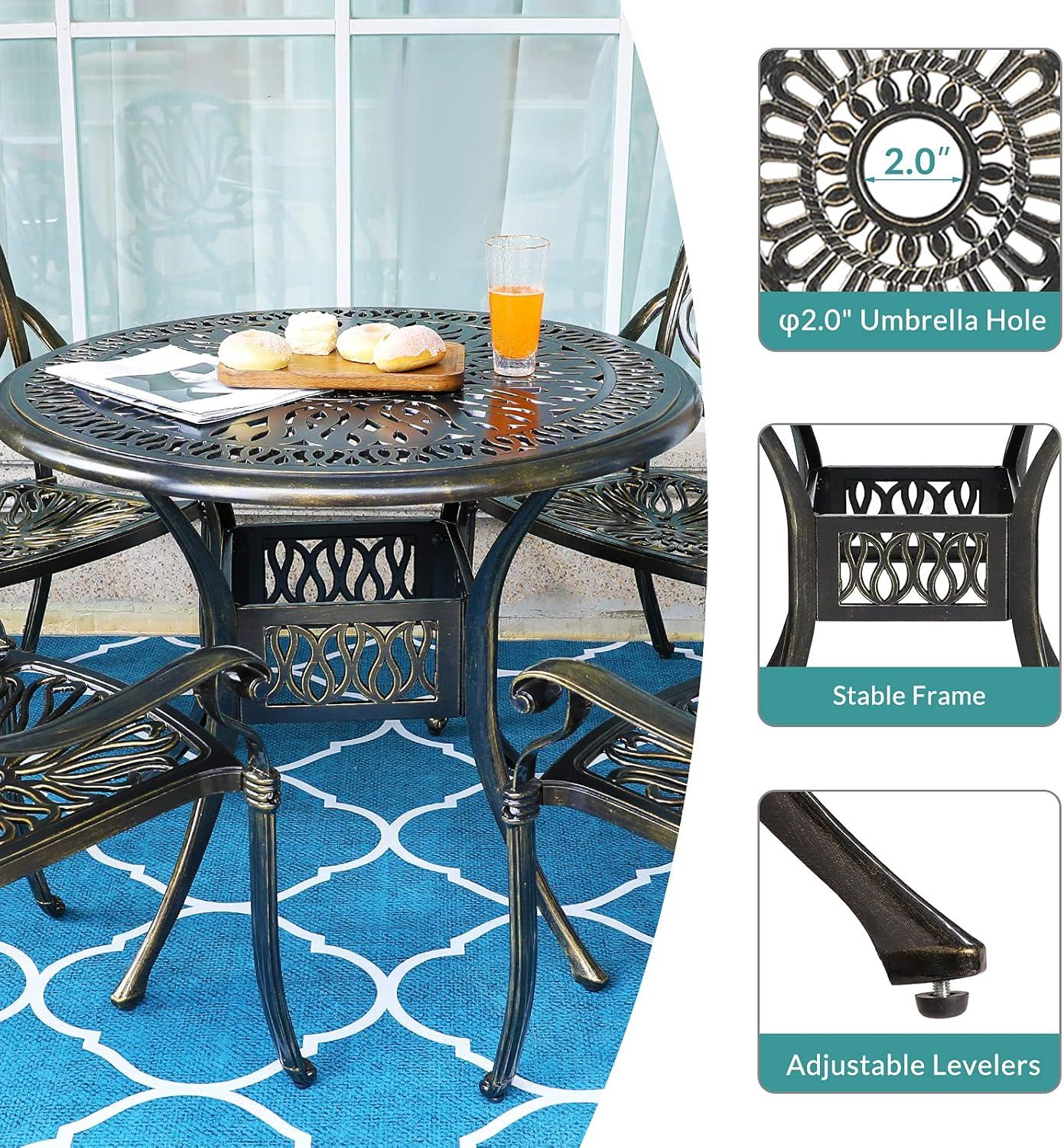 2 - Person Round Outdoor Dining Set