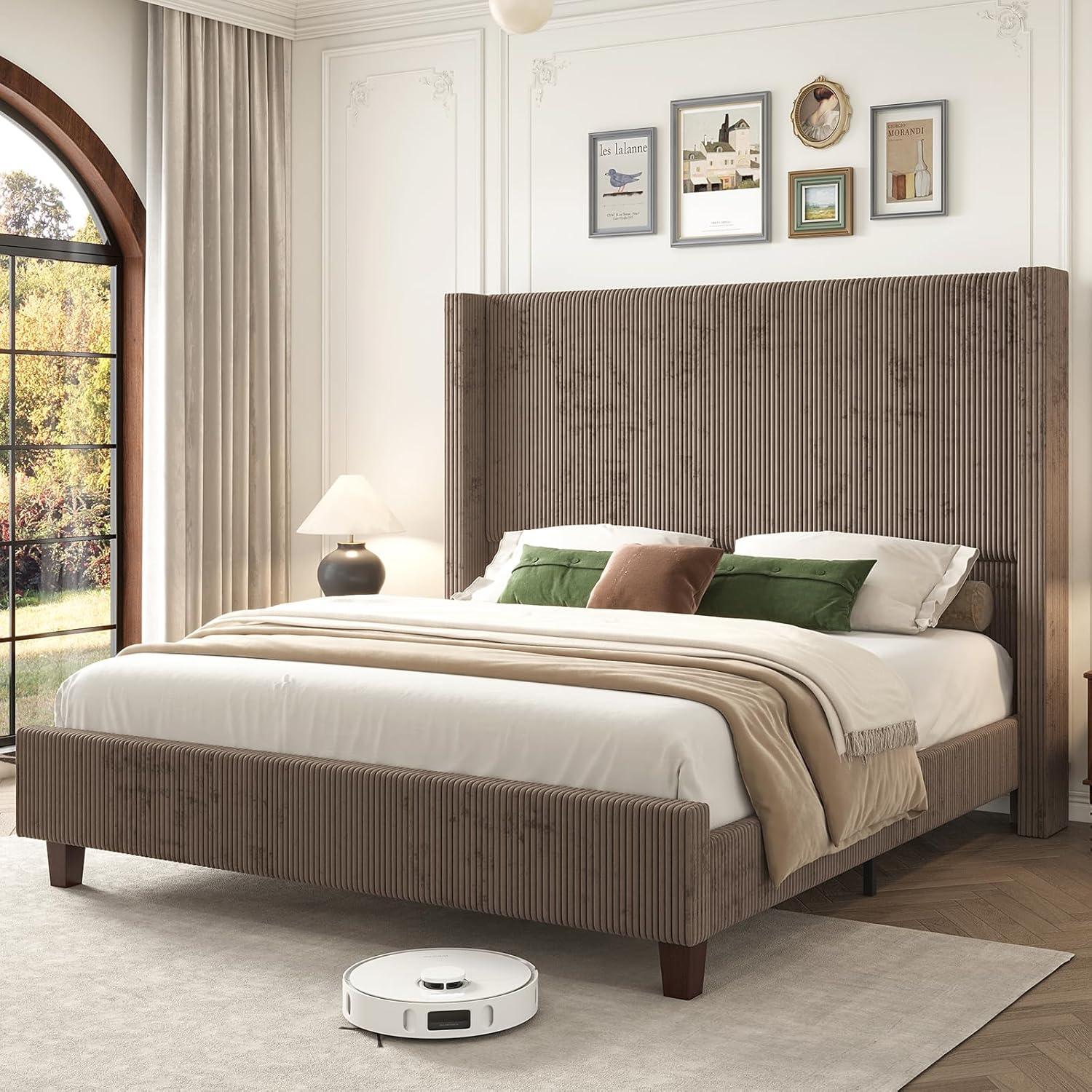 Willa Arlo™ Interiors Dunwoody Upholstered Wingback Platform Bed