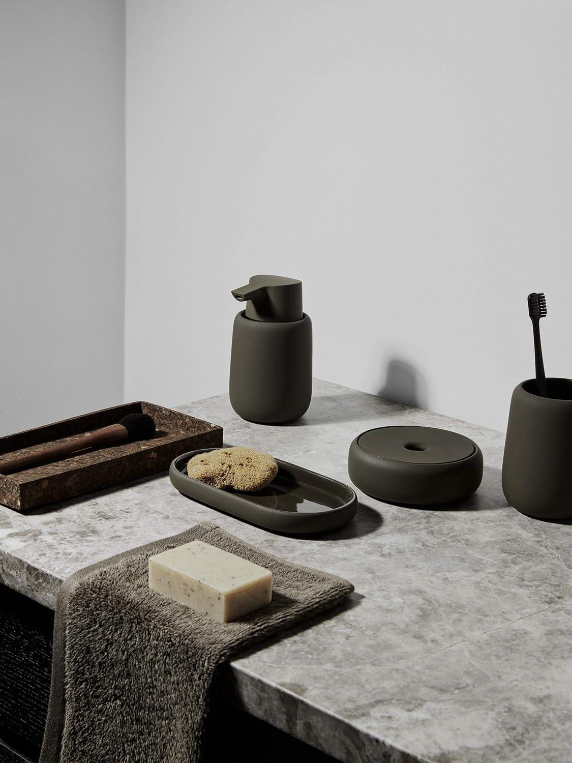 Blomus SONO Ceramic Magnet Grey Bathroom Tumbler