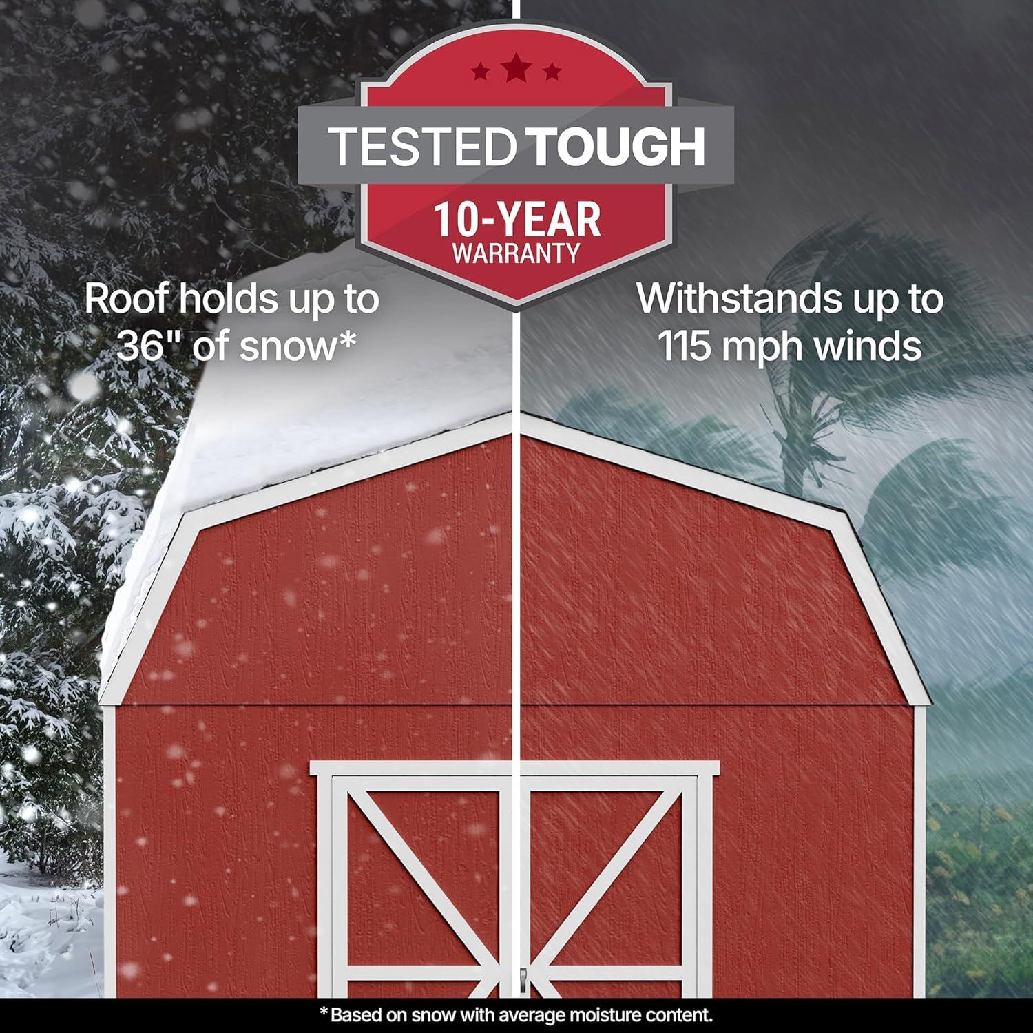 Handy Home Hudson Wood Storage Shed