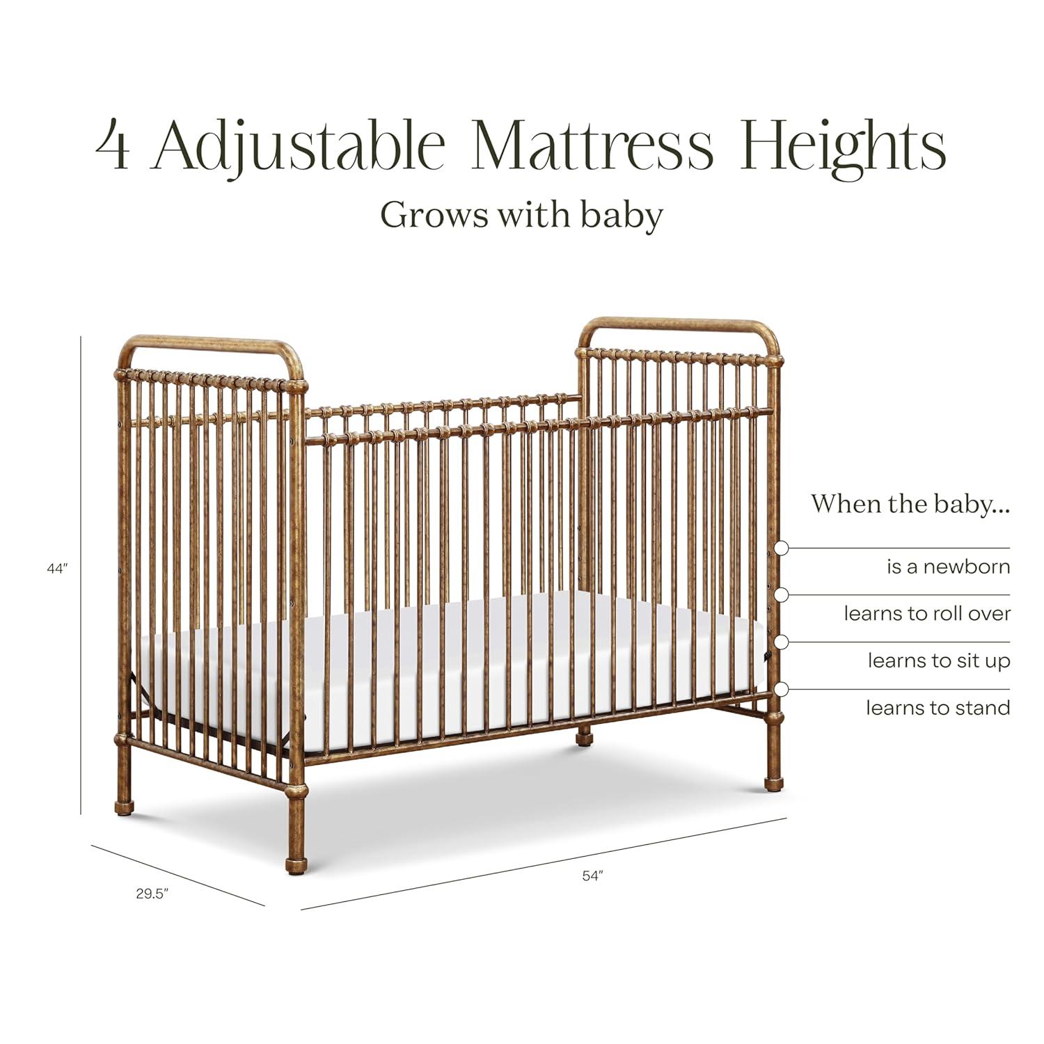 Abigail Greenguard Gold Certified 3 -in-1 Convertible Crib