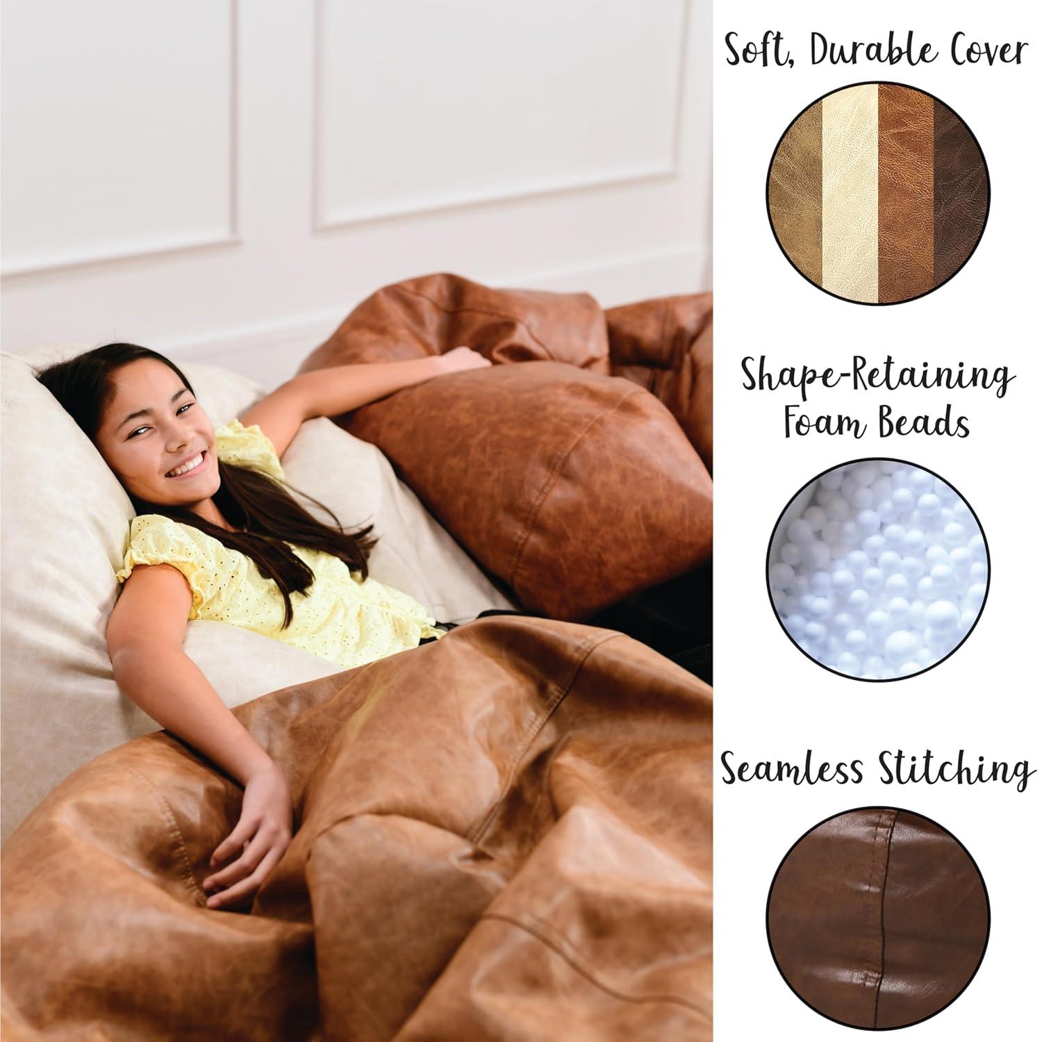Standard Faux Leather Classic Bean Bag