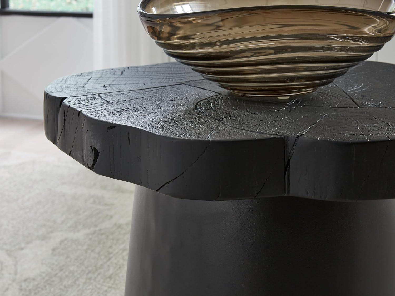 Signature Design by Ashley Wimbell Round End Table, Black