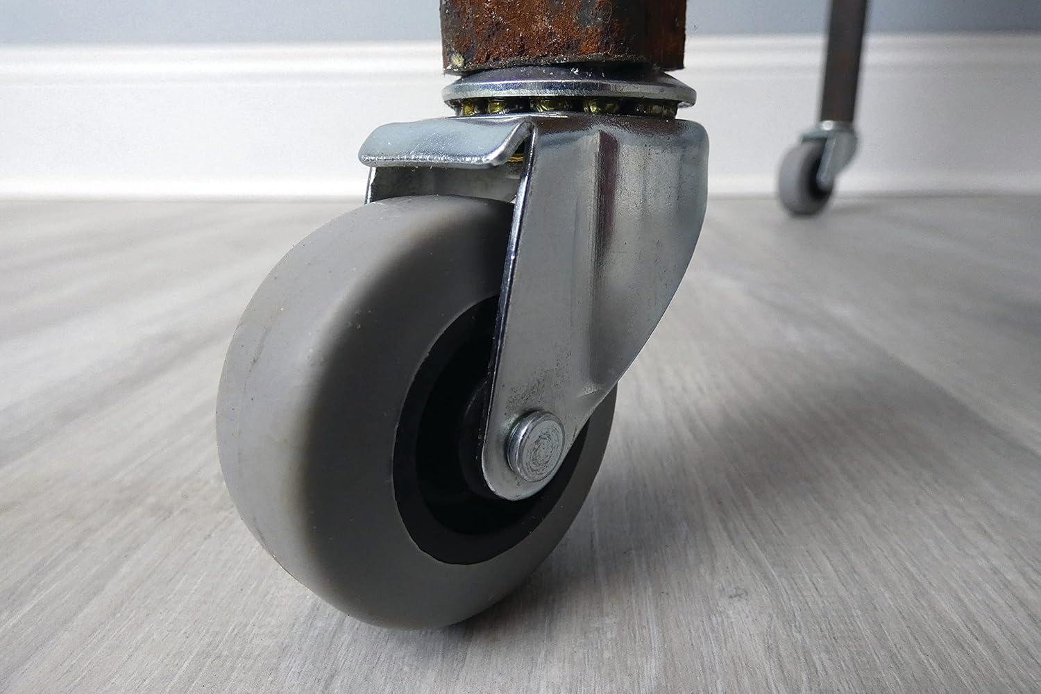 Shepherd 2-Inch Gray Thermoplastic Rubber Swivel Stem Caster