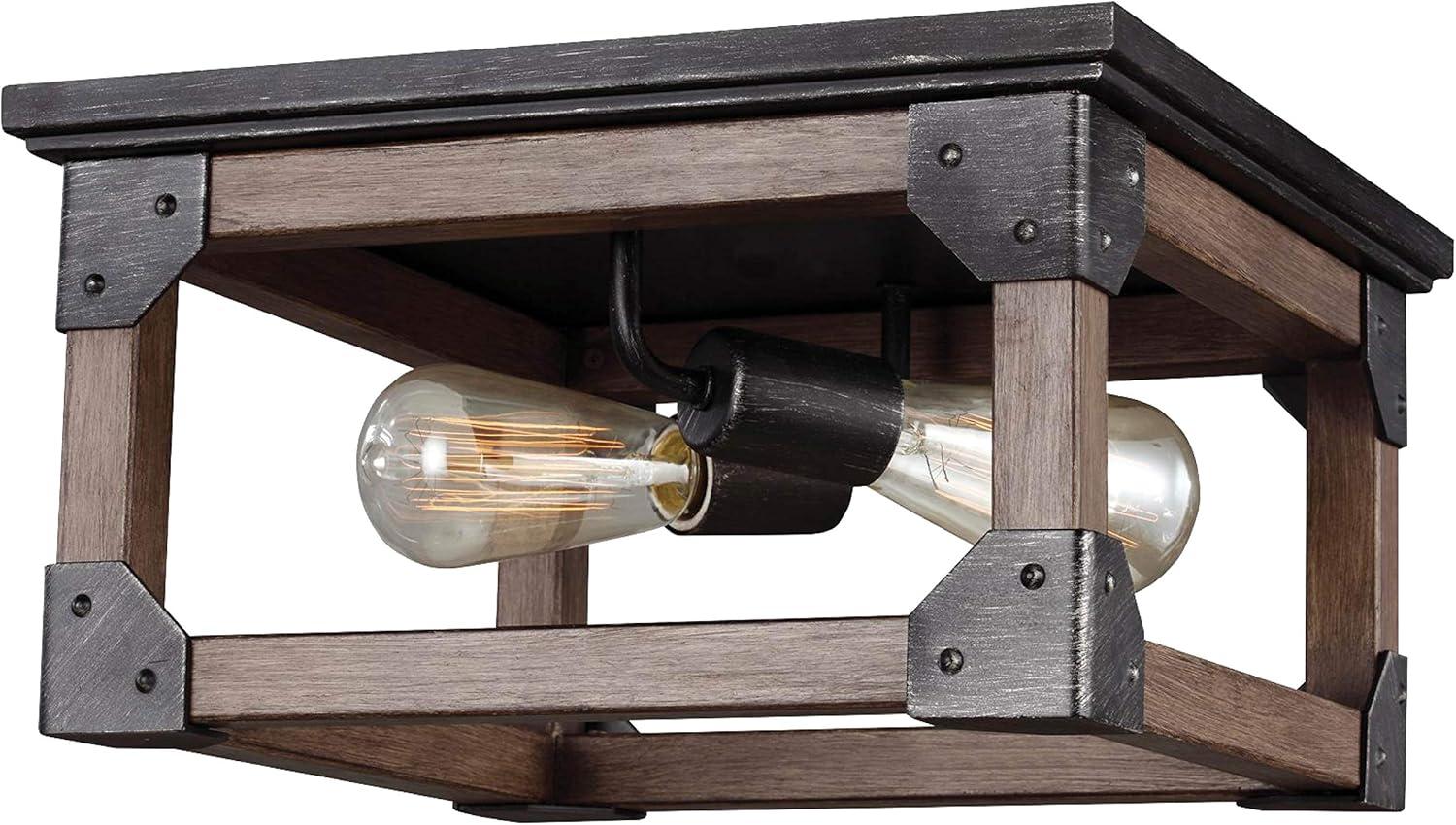 Dunning Stardust Two-Light Flush Mount Ceiling Fixture