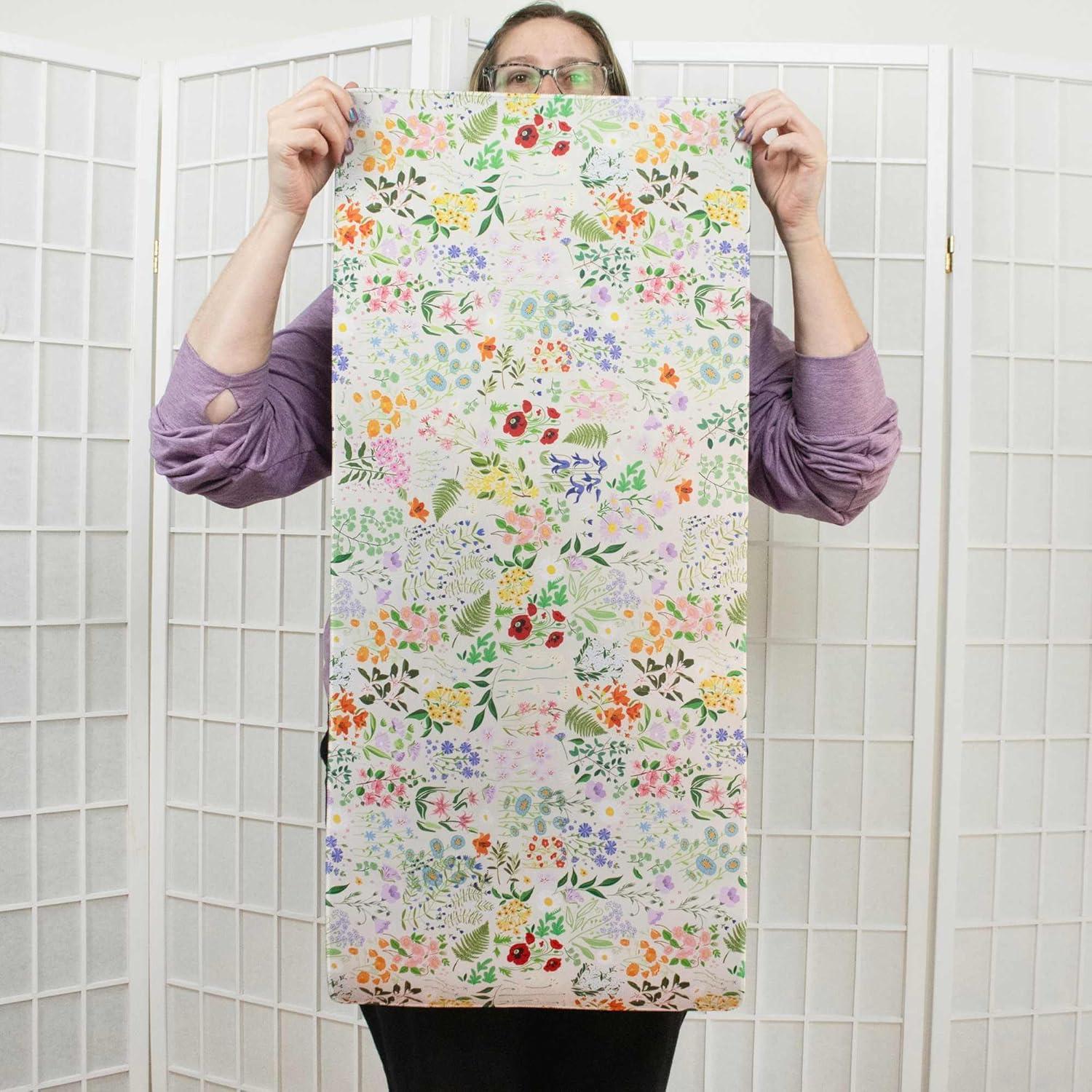 bloom daily planners Large 15.5 x 35" Desk Mat, Garden Party