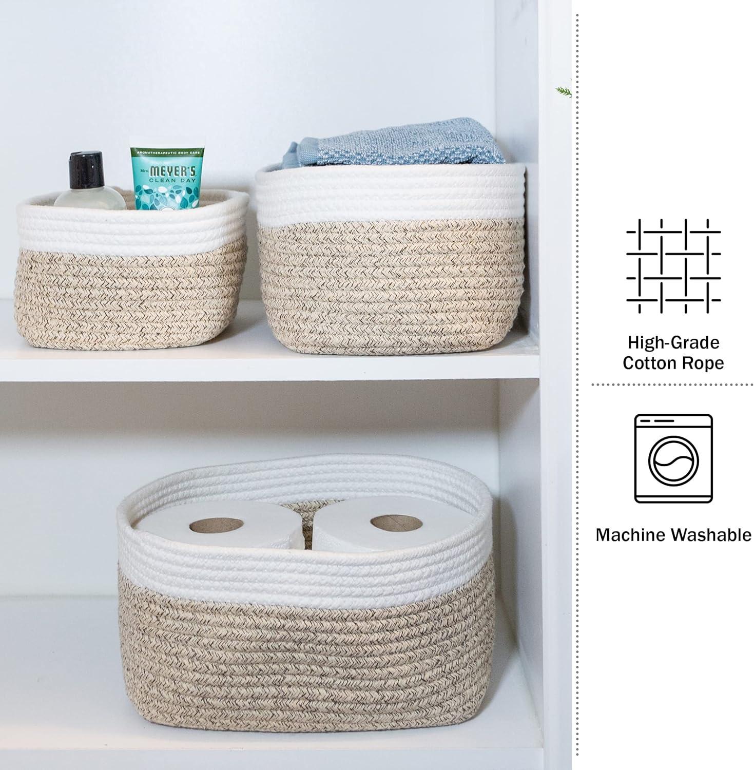 Home-Complete 3pc Storage Basket Set