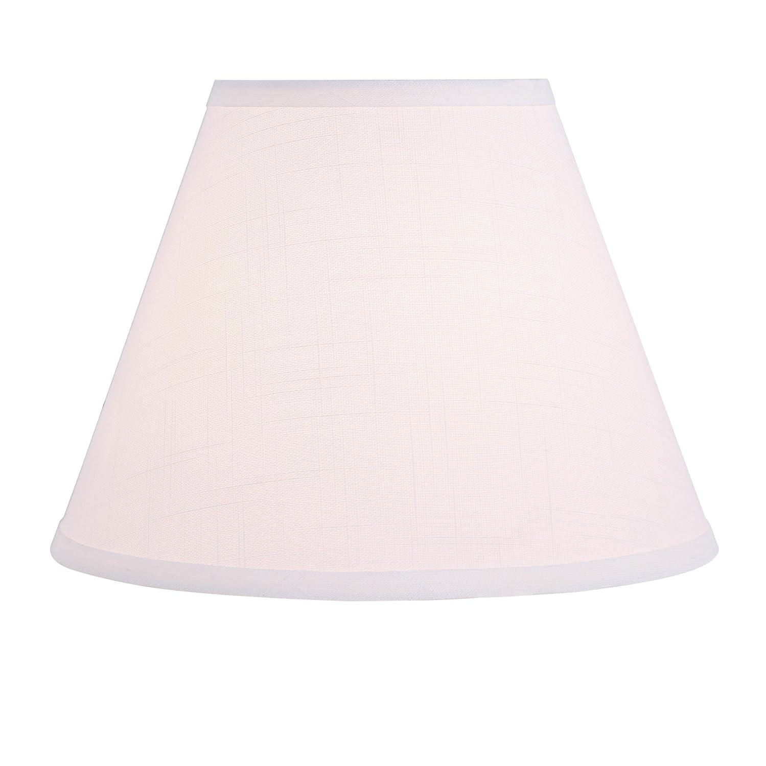 Aspen Creative 32634 Transitional Hardback Empire Shaped Spider Construction Lamp Shade in Off White, 12" wide (6" x 12" x 9")