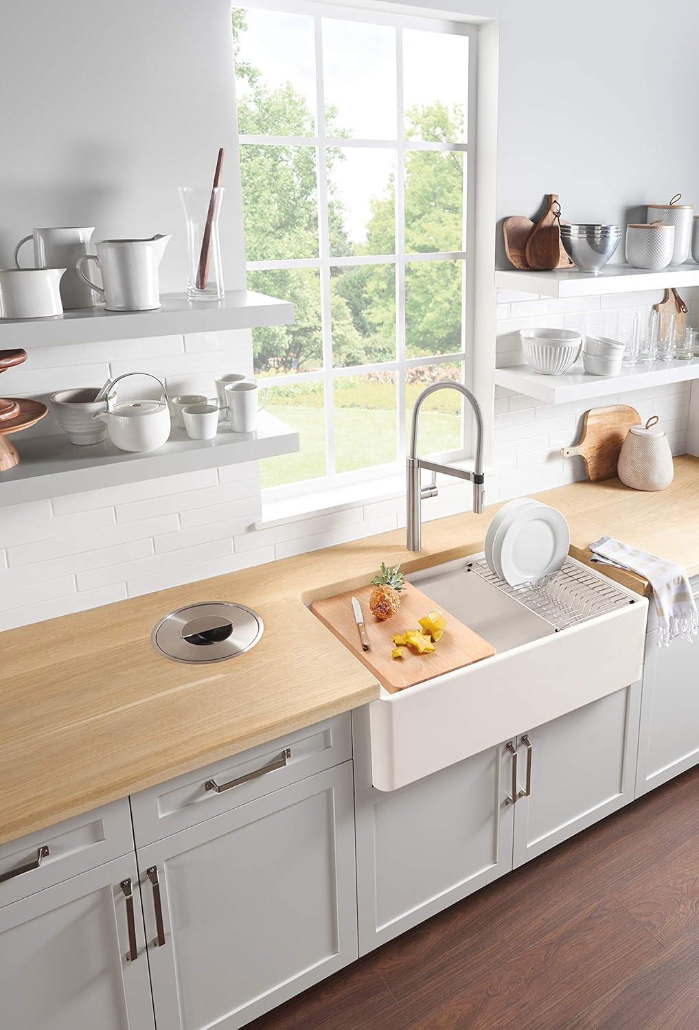Profina 36" Single Bowl Apron-Front Fireclay Farmhouse Sink