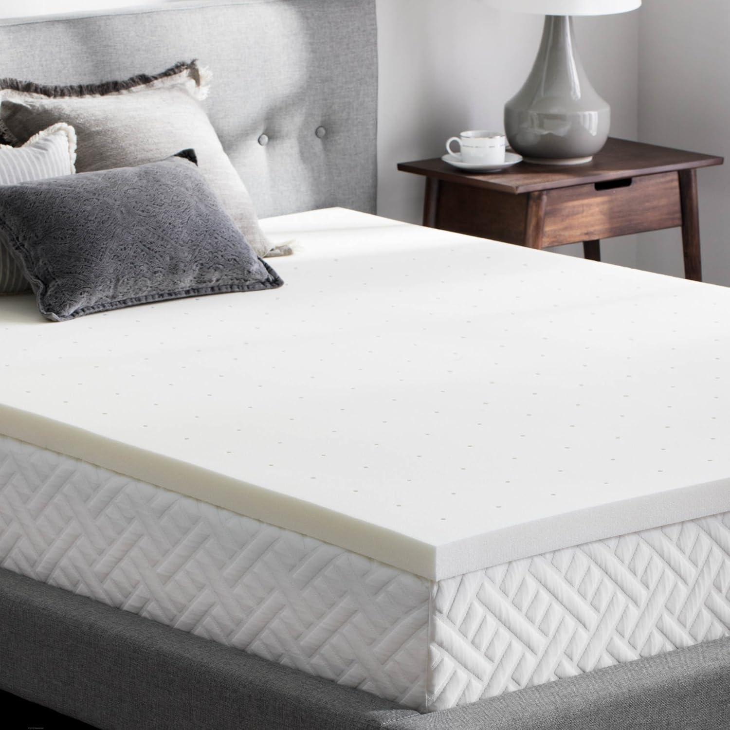 Queen Size Ventilated Memory Foam Mattress Topper