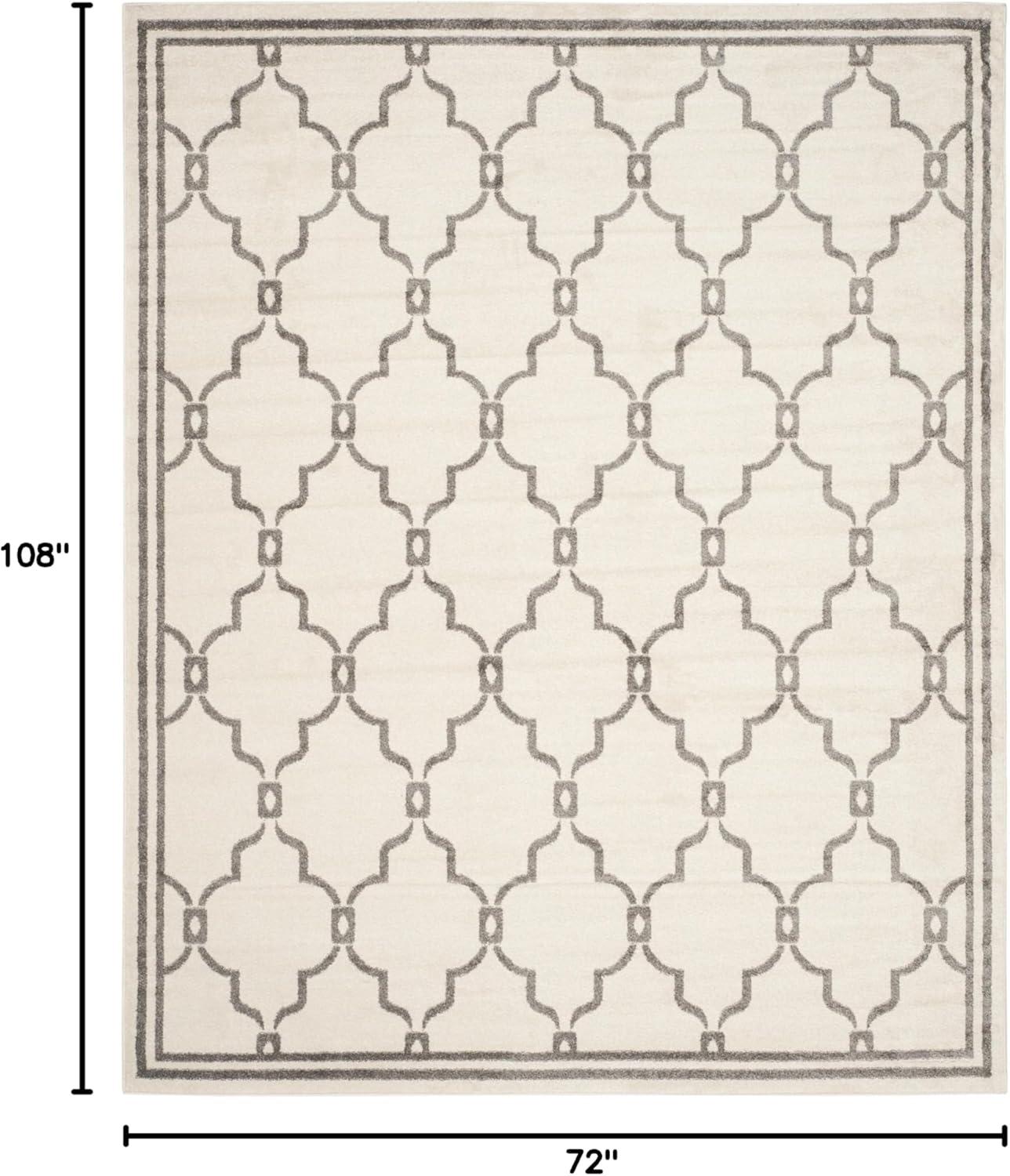 Amherst AMT414 Power Loomed Indoor Area Rug - Ivory/Grey - 6'x9' - Safavieh