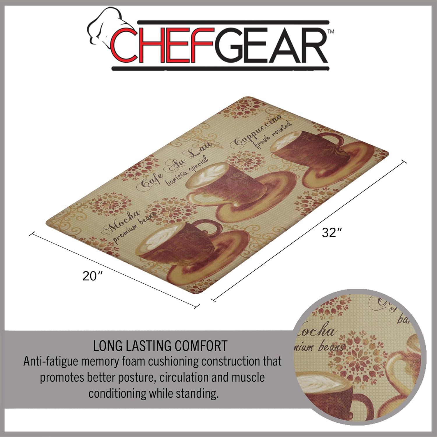 Chef Gear Barista Special Anti-Fatigue Gelness Comfort Chef Mat