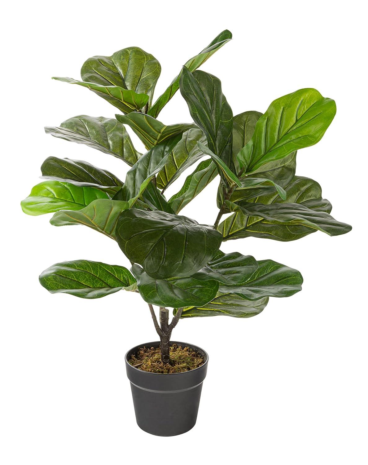 Faux Fiddle Leaf Fig Plant in Pot