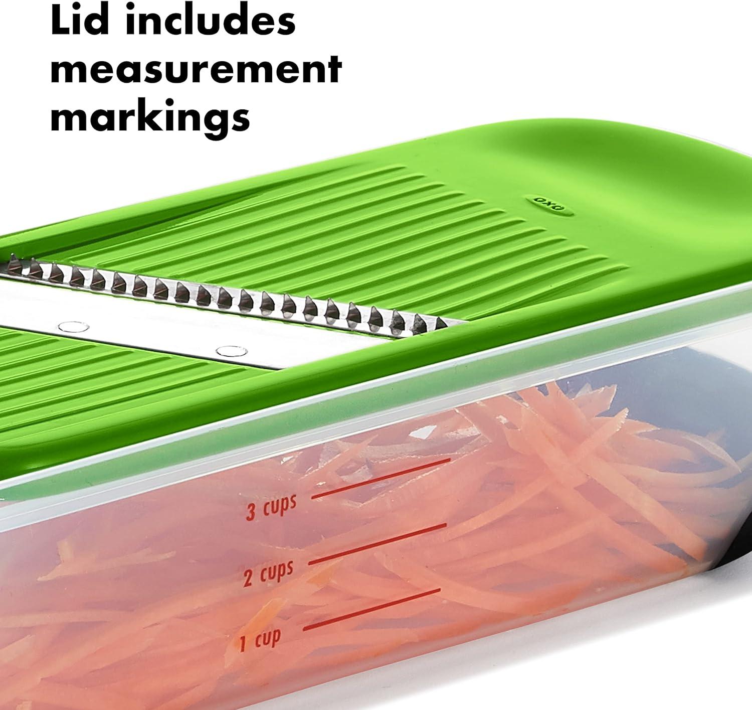 Compact 7-Piece Color-Coded Mandoline Slicer Set