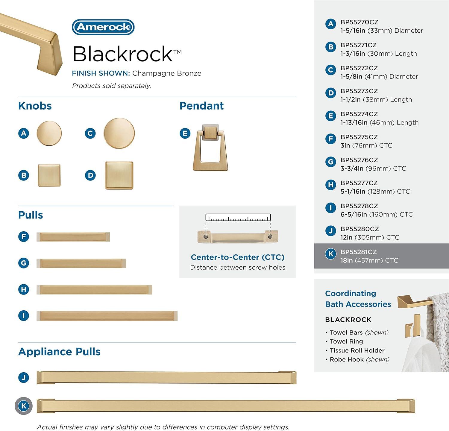 Blackrock 18" Center to Center Appliance Pull