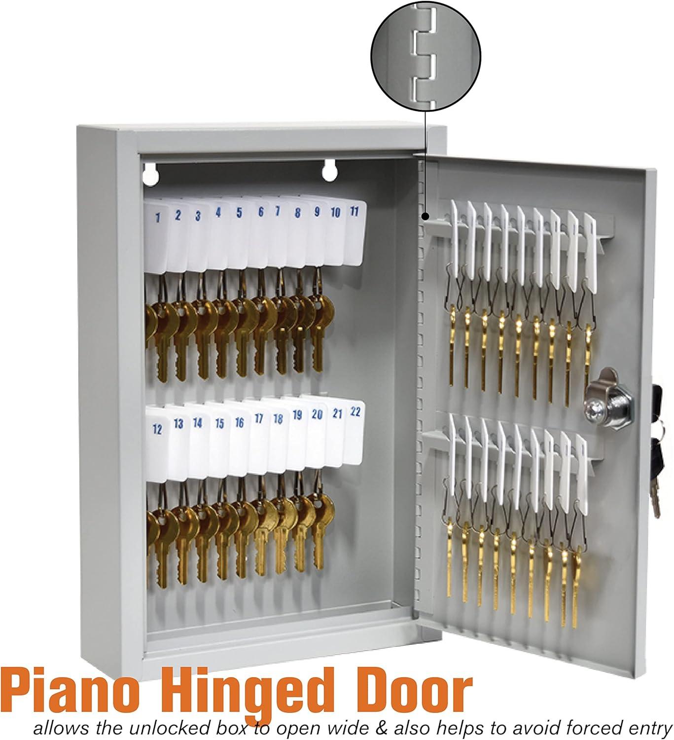 40 Key Cabinet - Single Lock Welded 22 Gauge Steel Construction