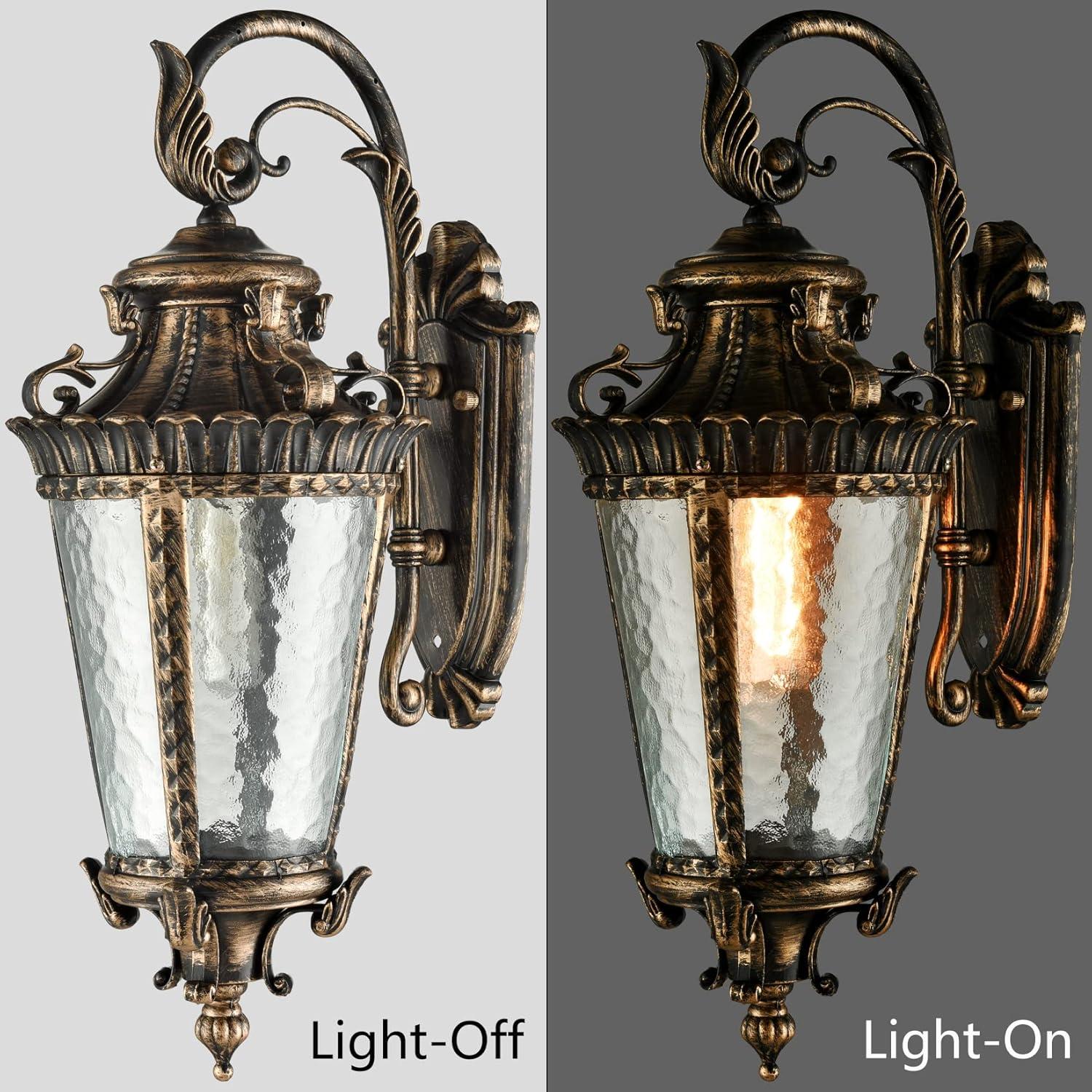 Outdoor Wall Sconce Waterproof Bronze Exterior Wall Light Fixtures