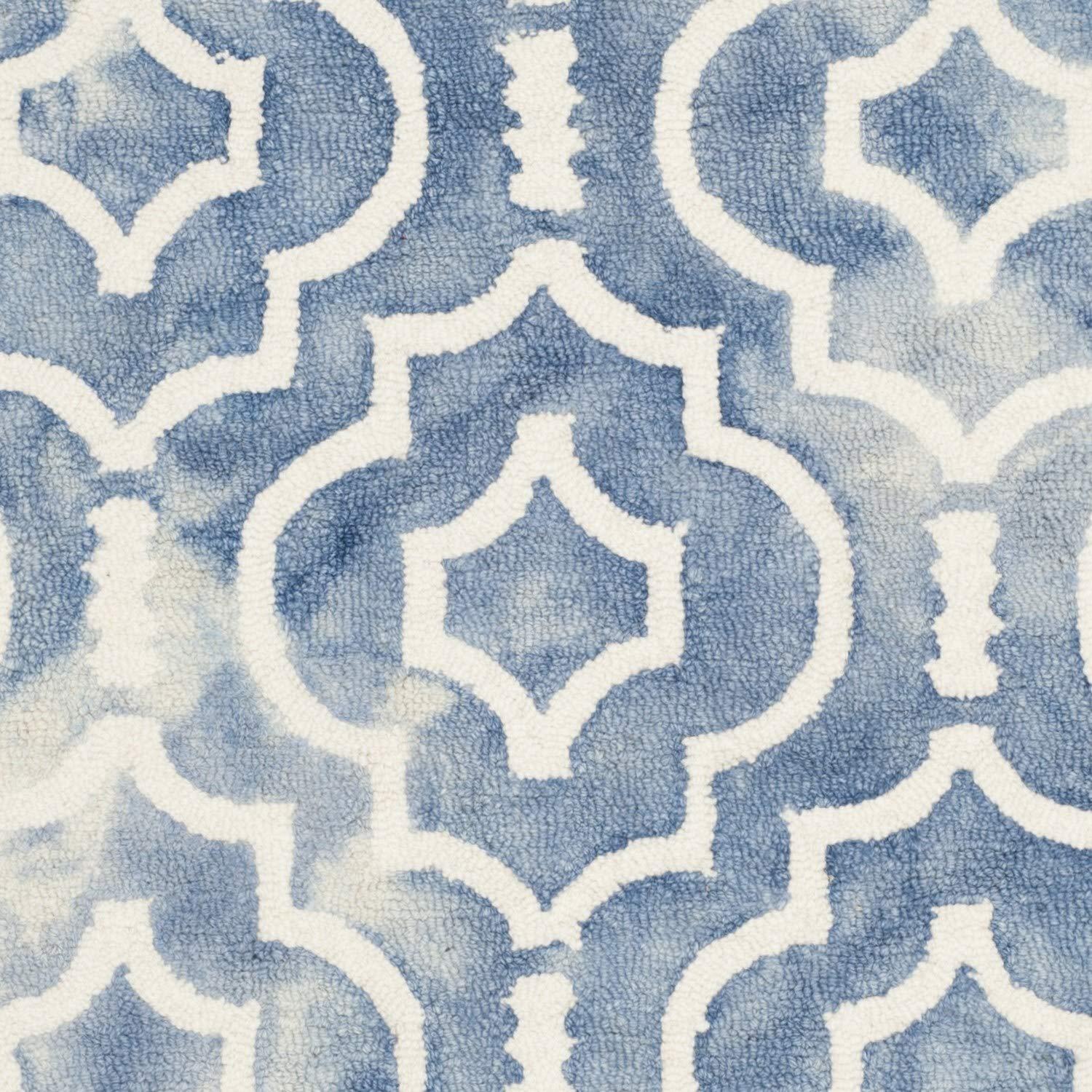 Dip Dye DDY538 Hand Tufted Indoor Accent Rug - Blue/Ivory - 3'x5' - Safavieh