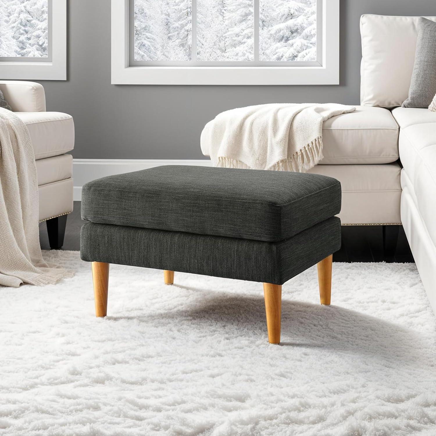 Convenience Concepts Designs4Comfort No Tools Marlow Mid Century Ottoman