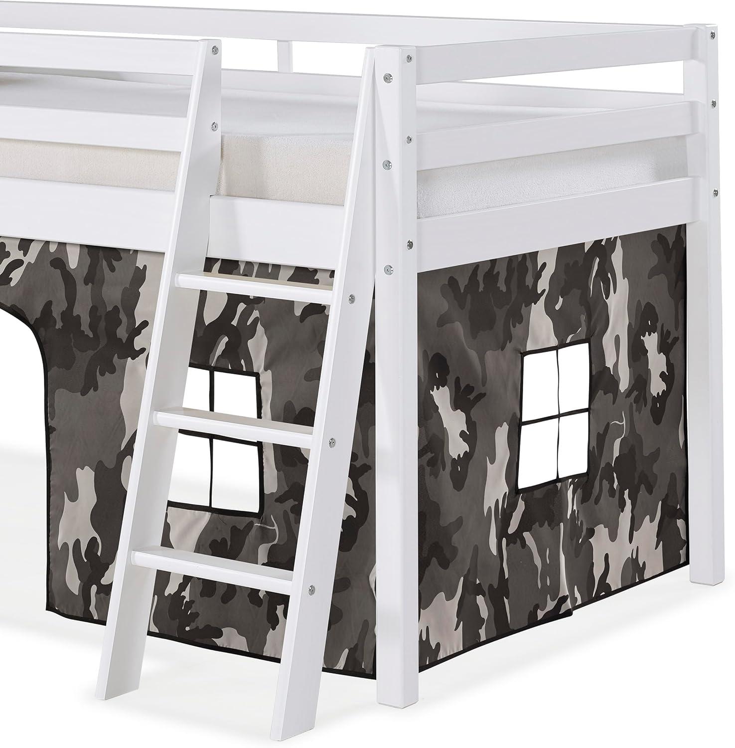 Alaterre Roxy Junior Loft - White with Gray Camouflage Tent