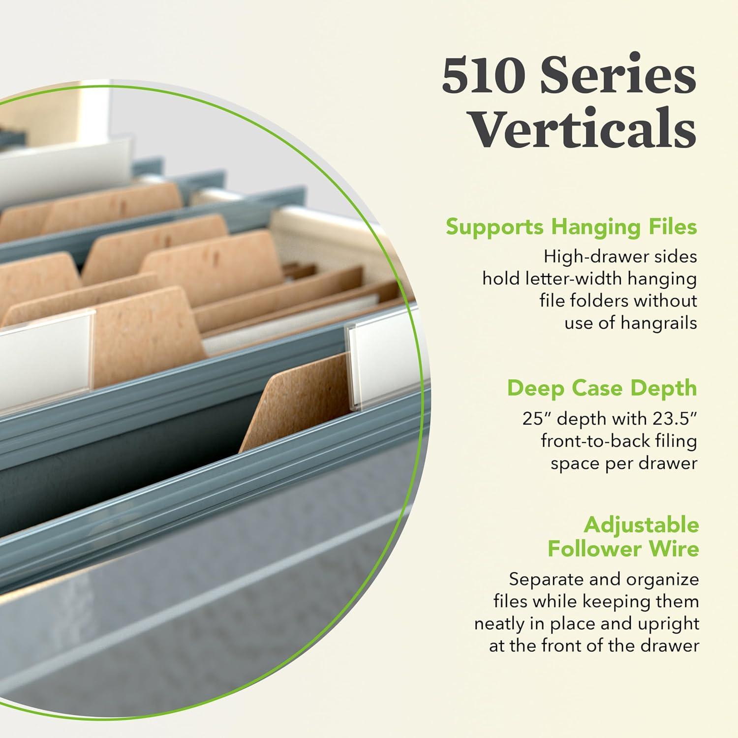 510 Series 4-Drawer Vertical Filing Cabinet