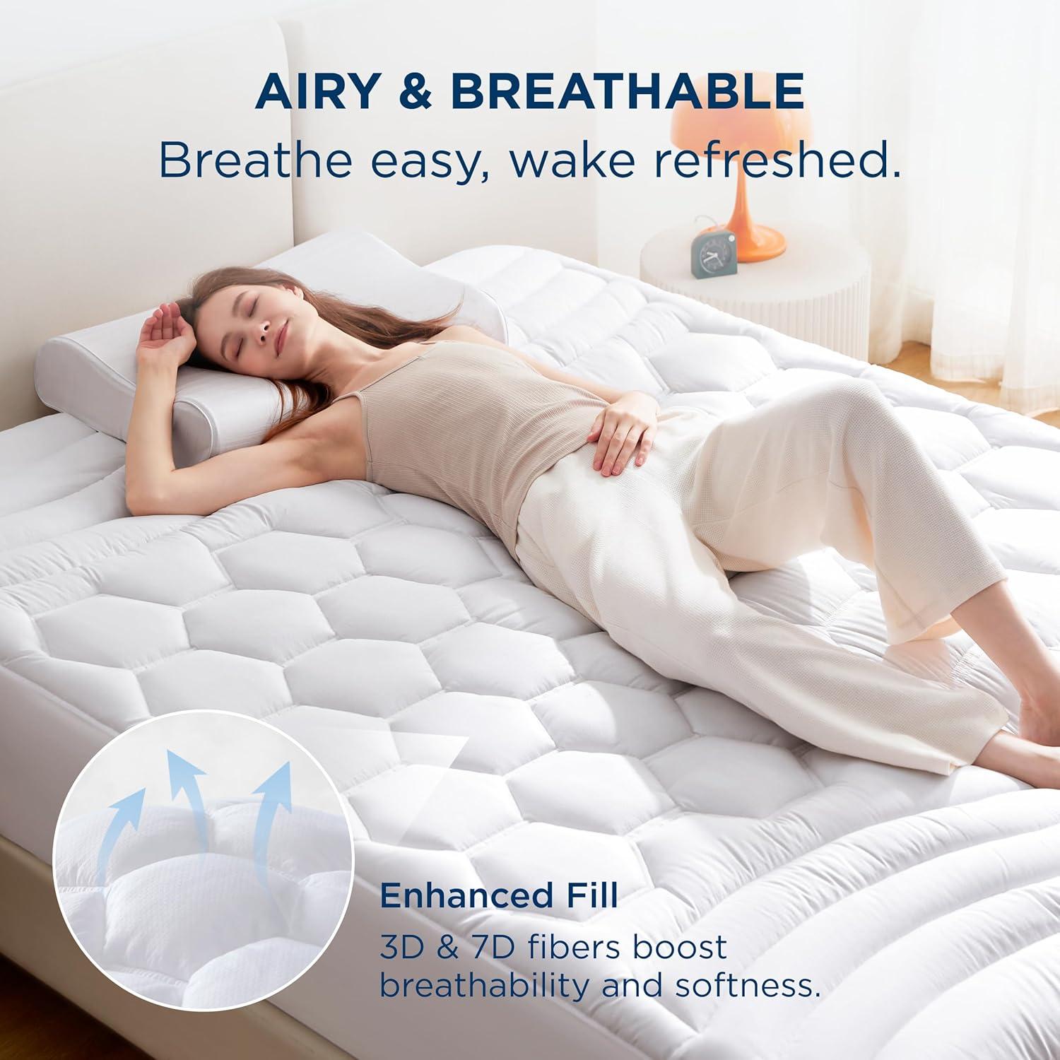 Bedsure Bedsure Quilted Fitted Mattress Topper