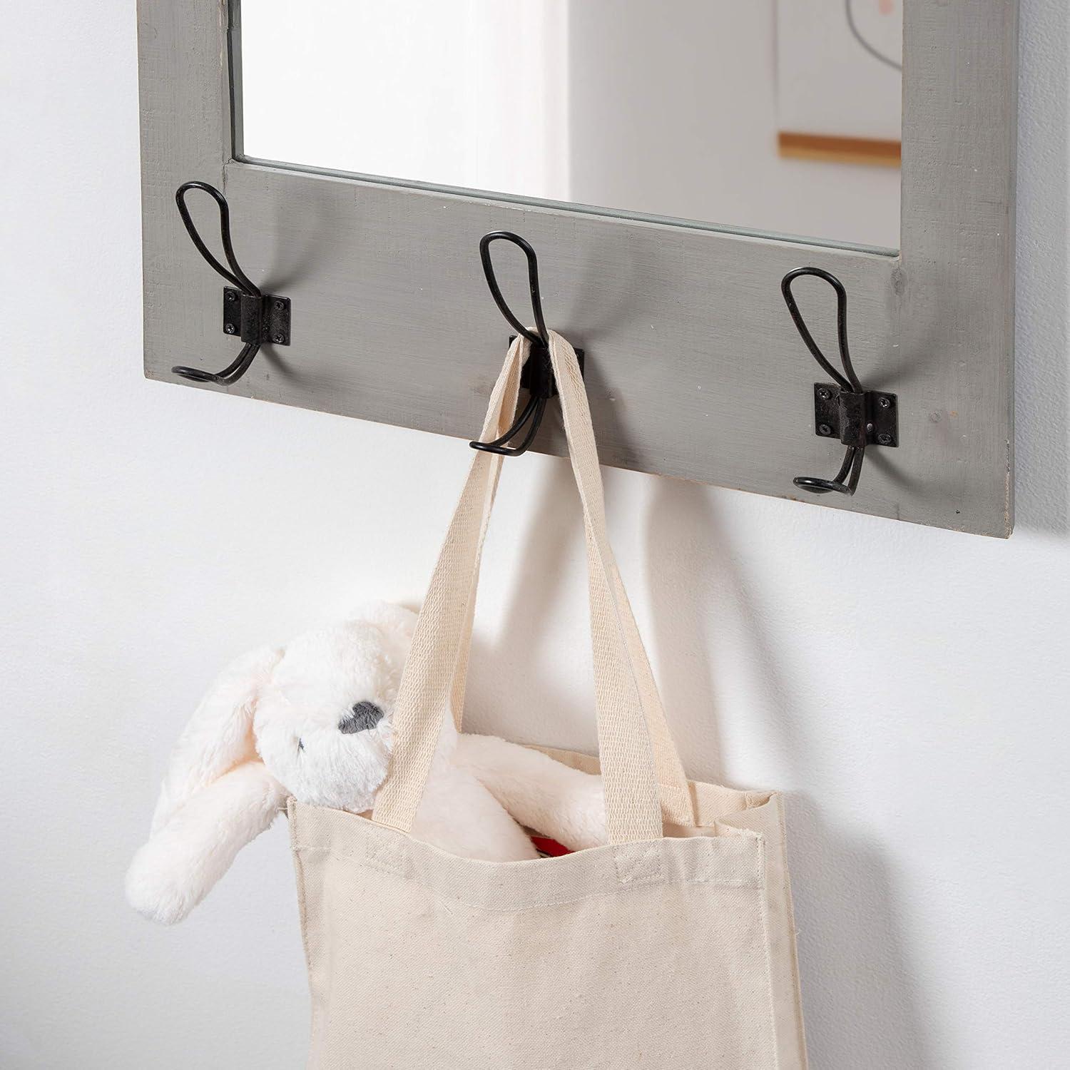 18&#34; x 28&#34; Cates Functional Wall Mirror Gray - Kate &#38; Laurel All Things Decor