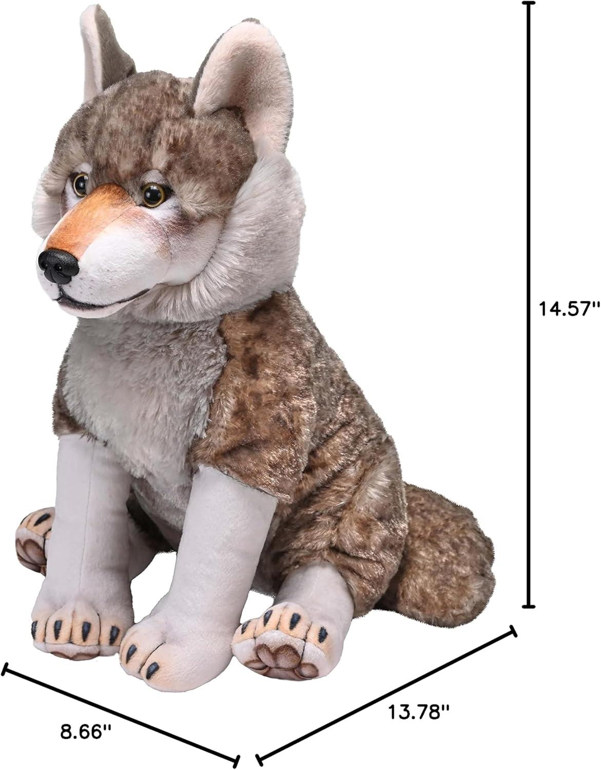 Wild Republic Artist Collection Wolf Stuffed Animal, 15 Inches