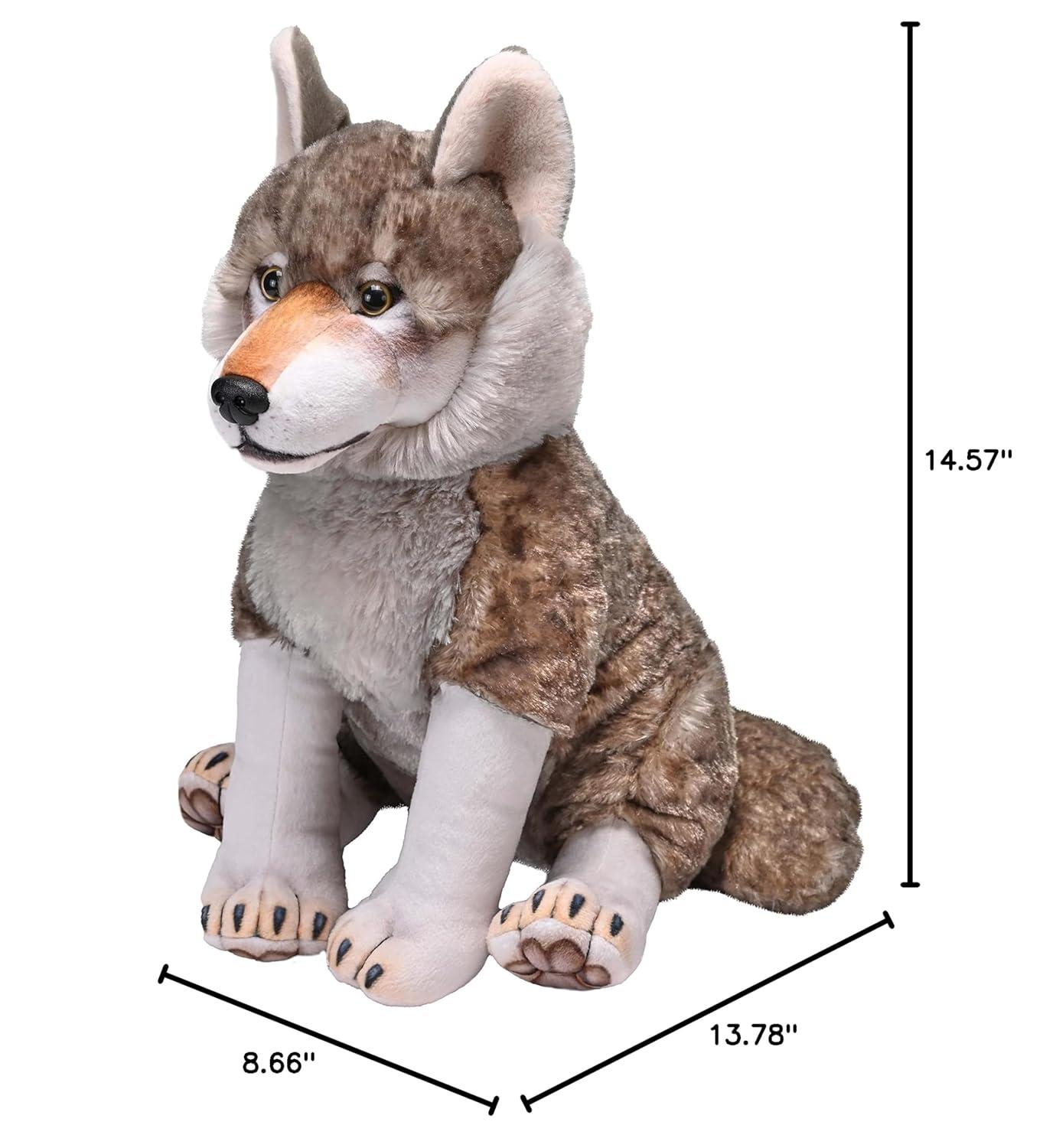 Wild Republic Artist Collection Wolf Stuffed Animal, 15 Inches