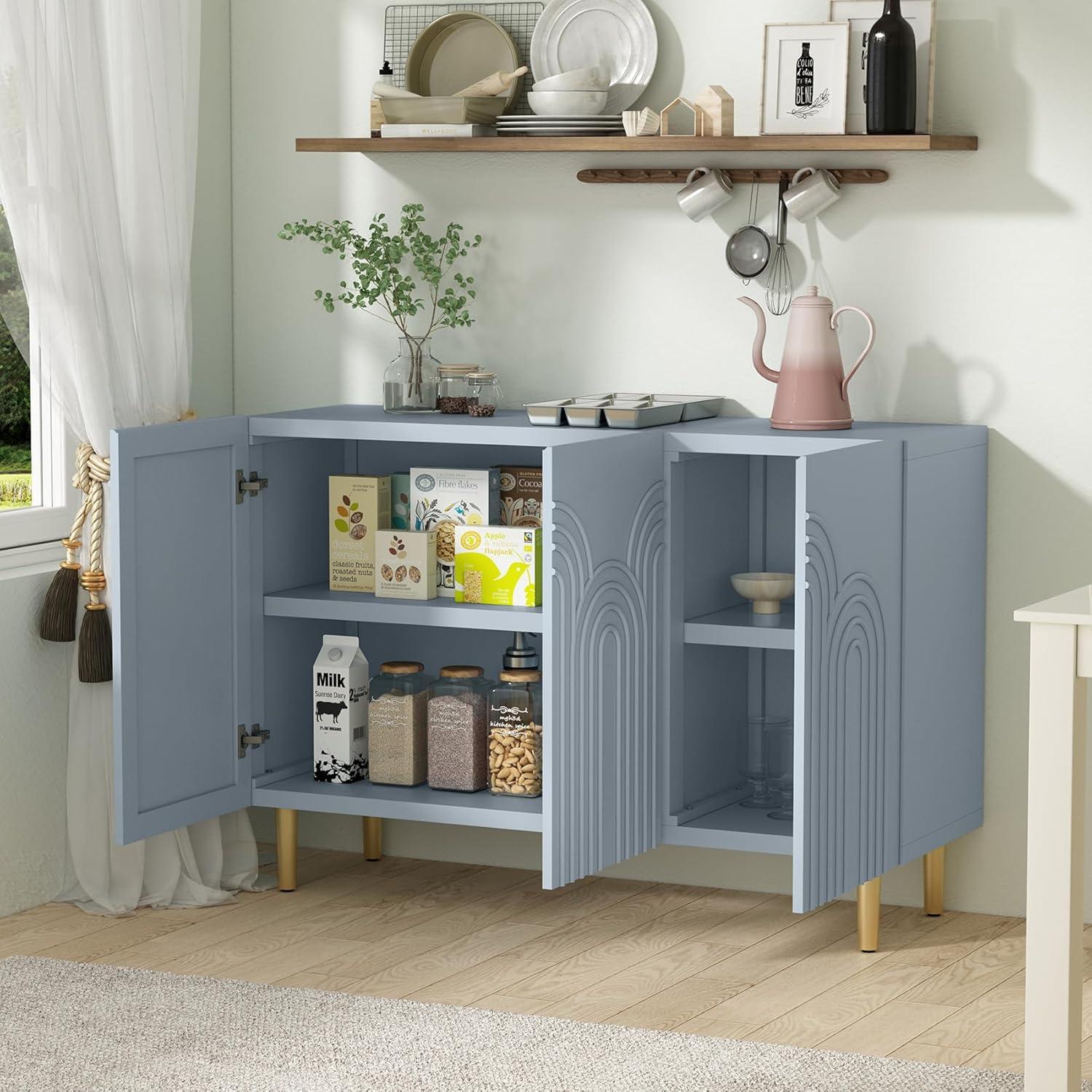 Sirgio 47.2'' Sideboard Buffet Cabinet with 3 Doors for Kitchen, Hallway, Living Room